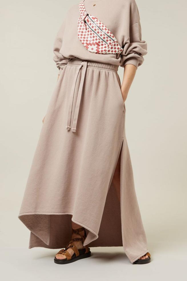 FLEECE MIDI SKIRT