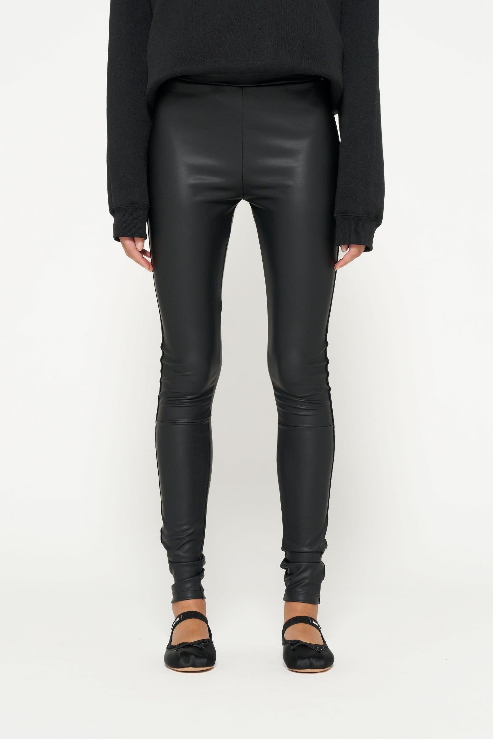 THE LEATHERLOOK LEGGINGS