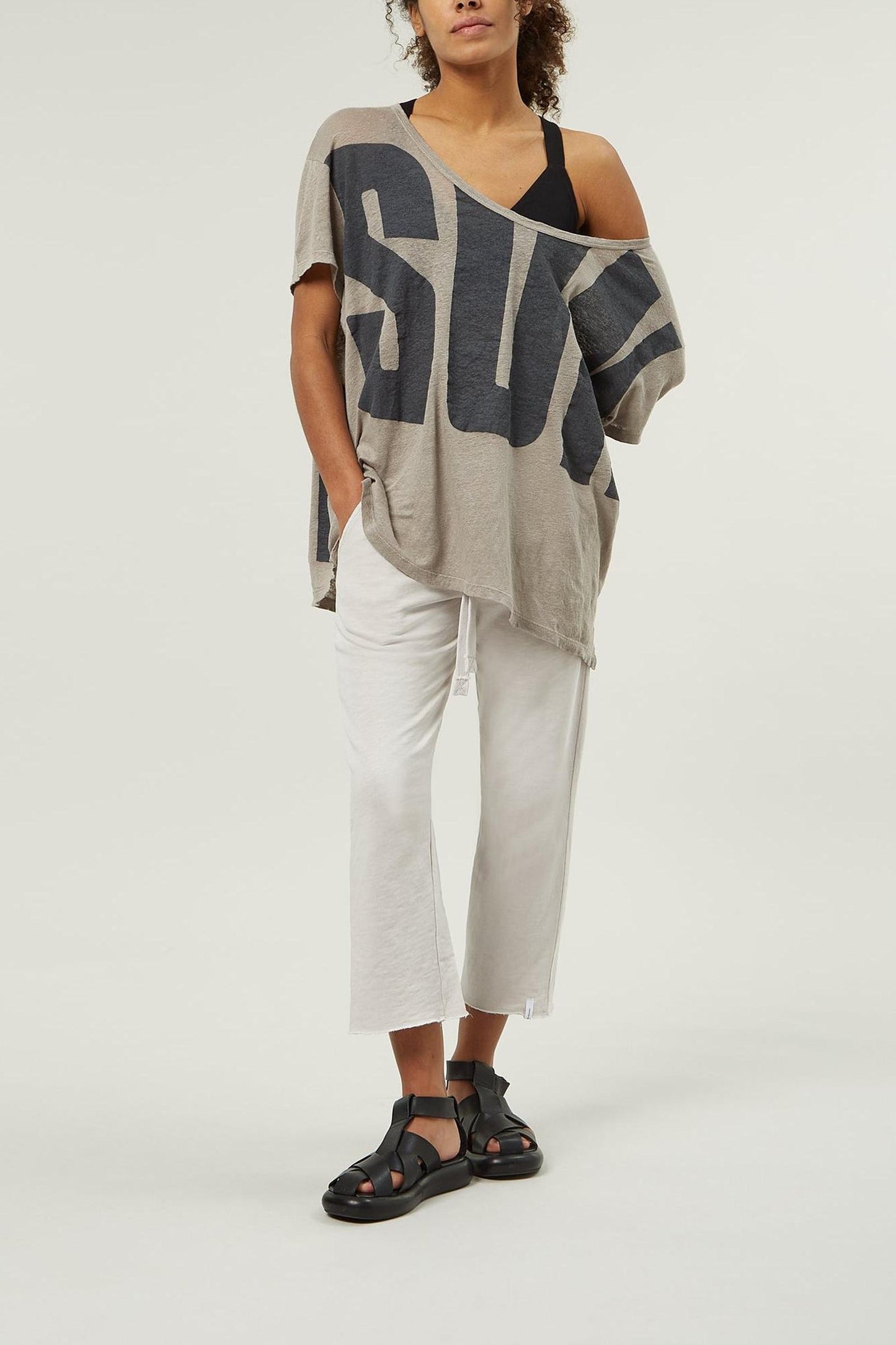 LOOSE TEE LINEN SUNSHINE