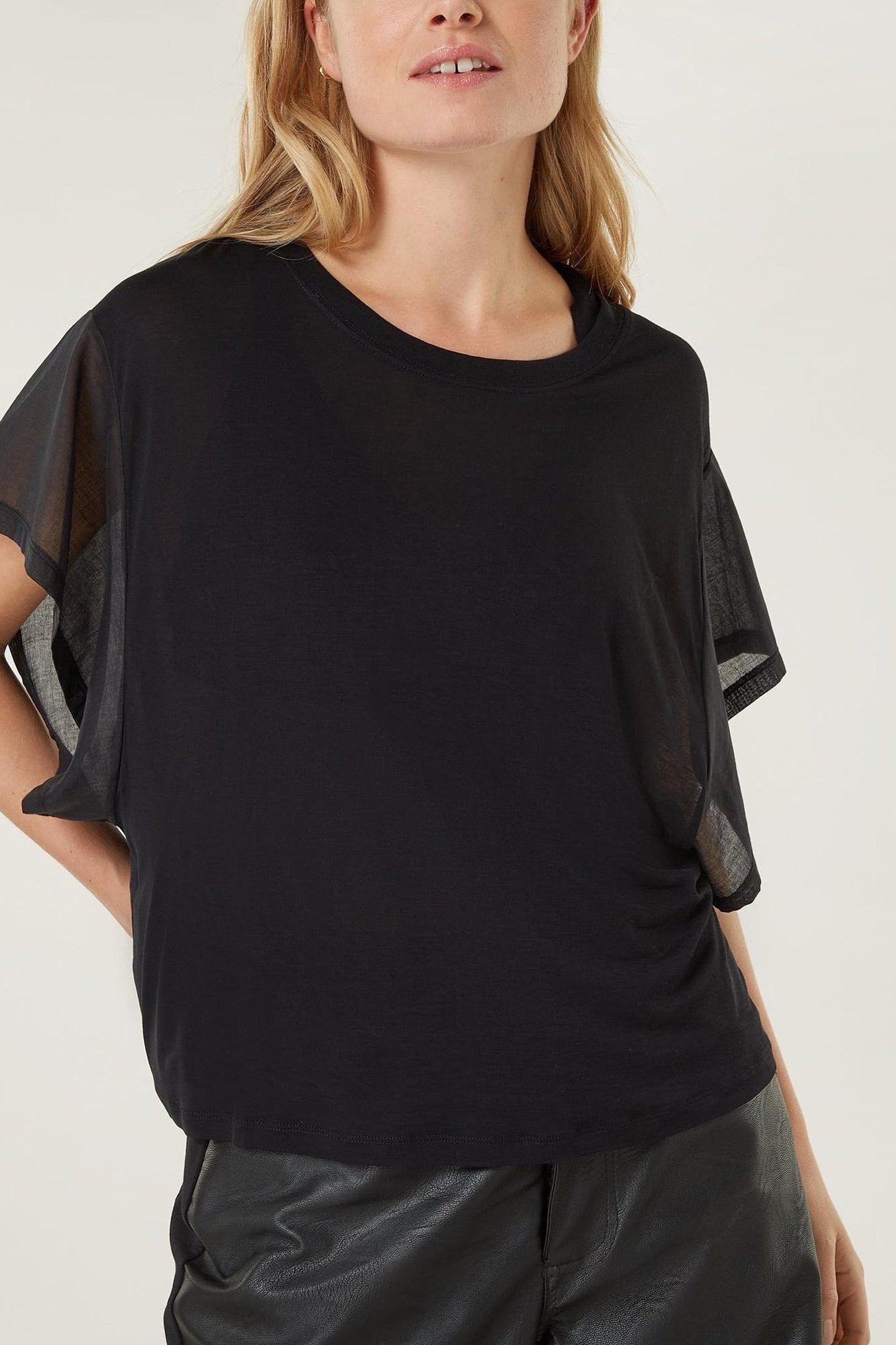 SHORTSLEEVE TEE VISCOSE