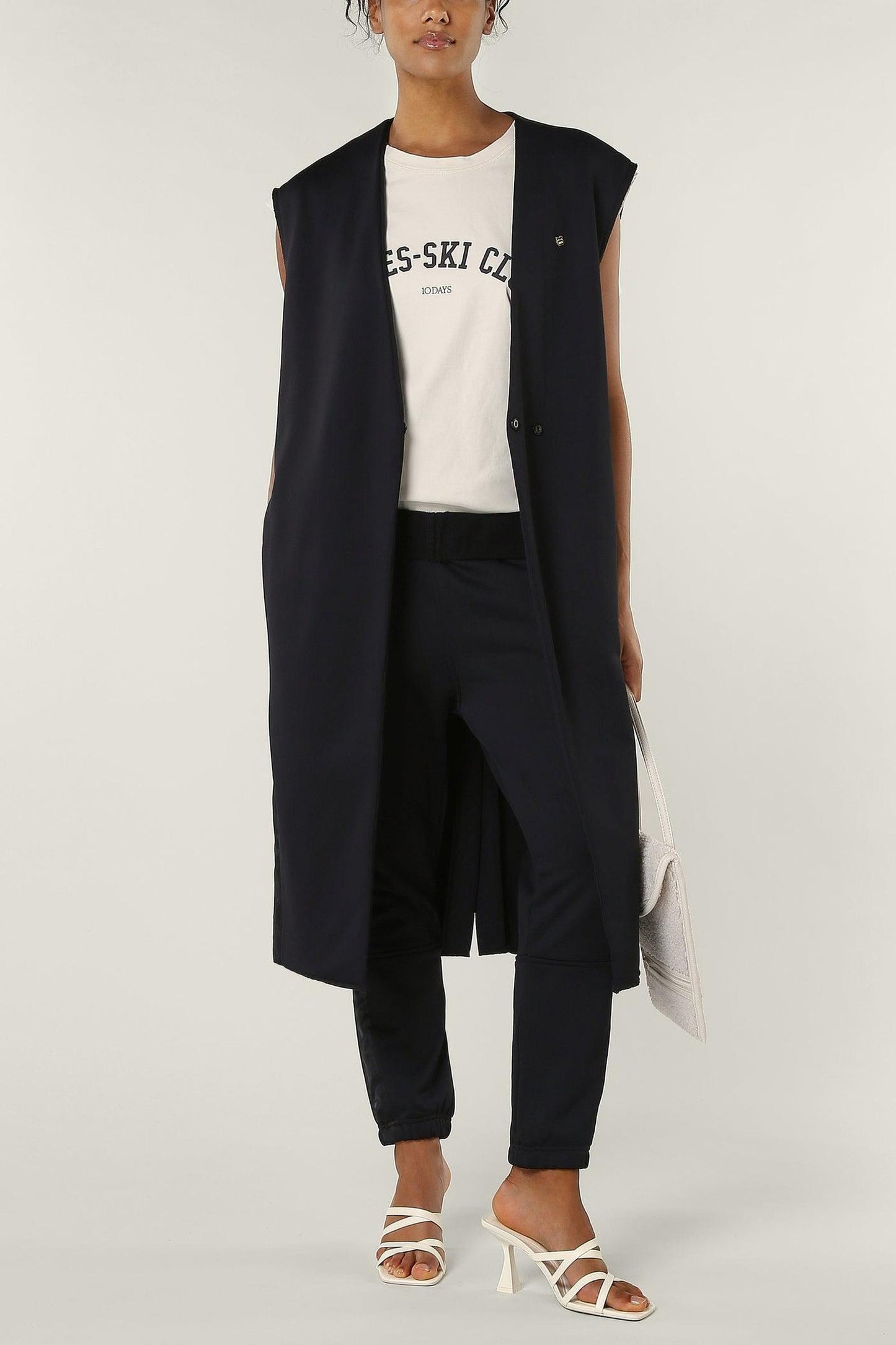 SLEEVELESS BLAZER LONG