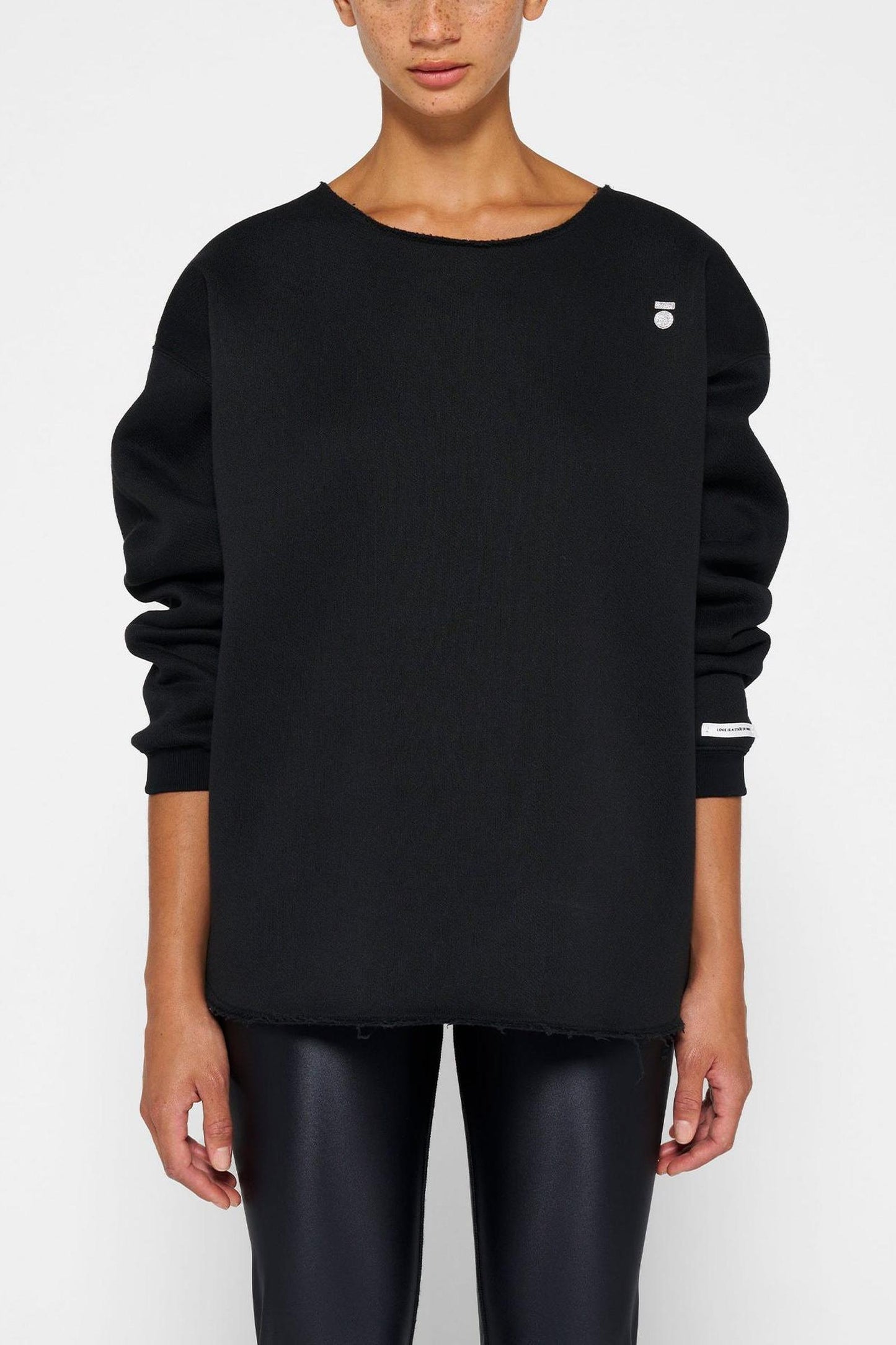 RAW EDGE STATEMENT SWEATER