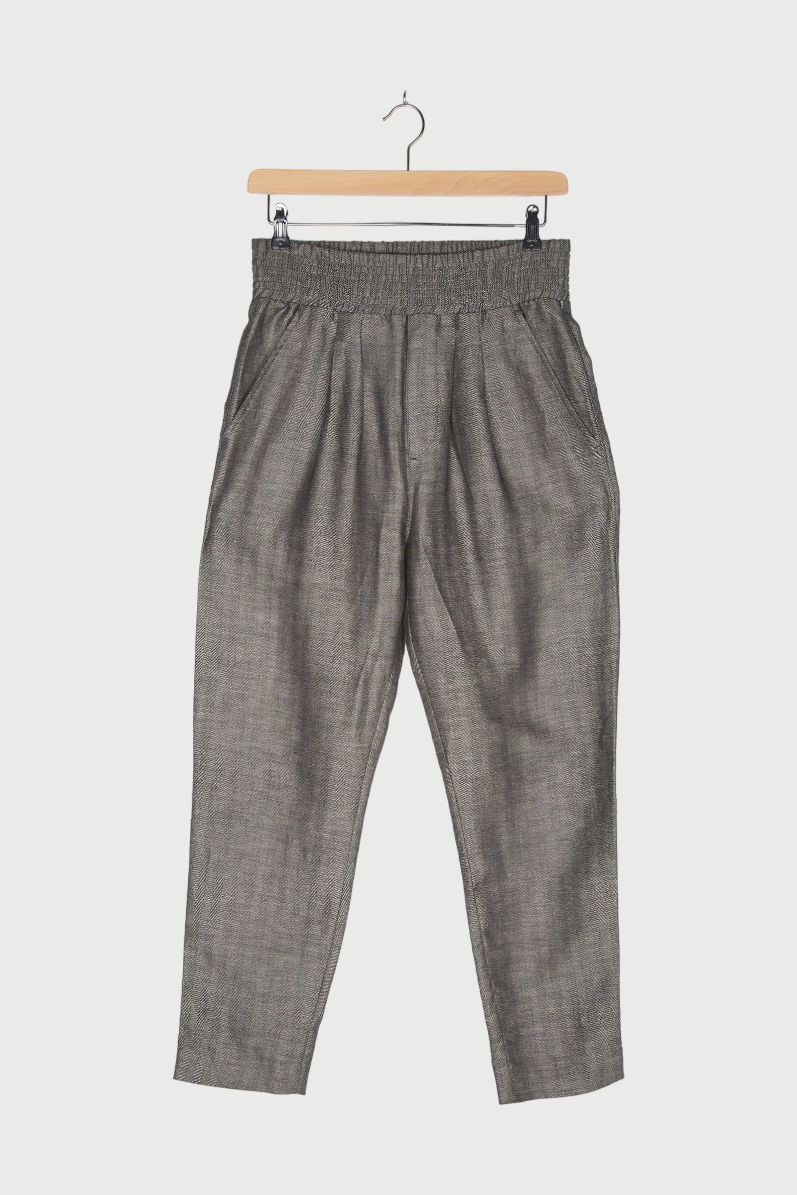 PANTS HERRINGBONE LINEN