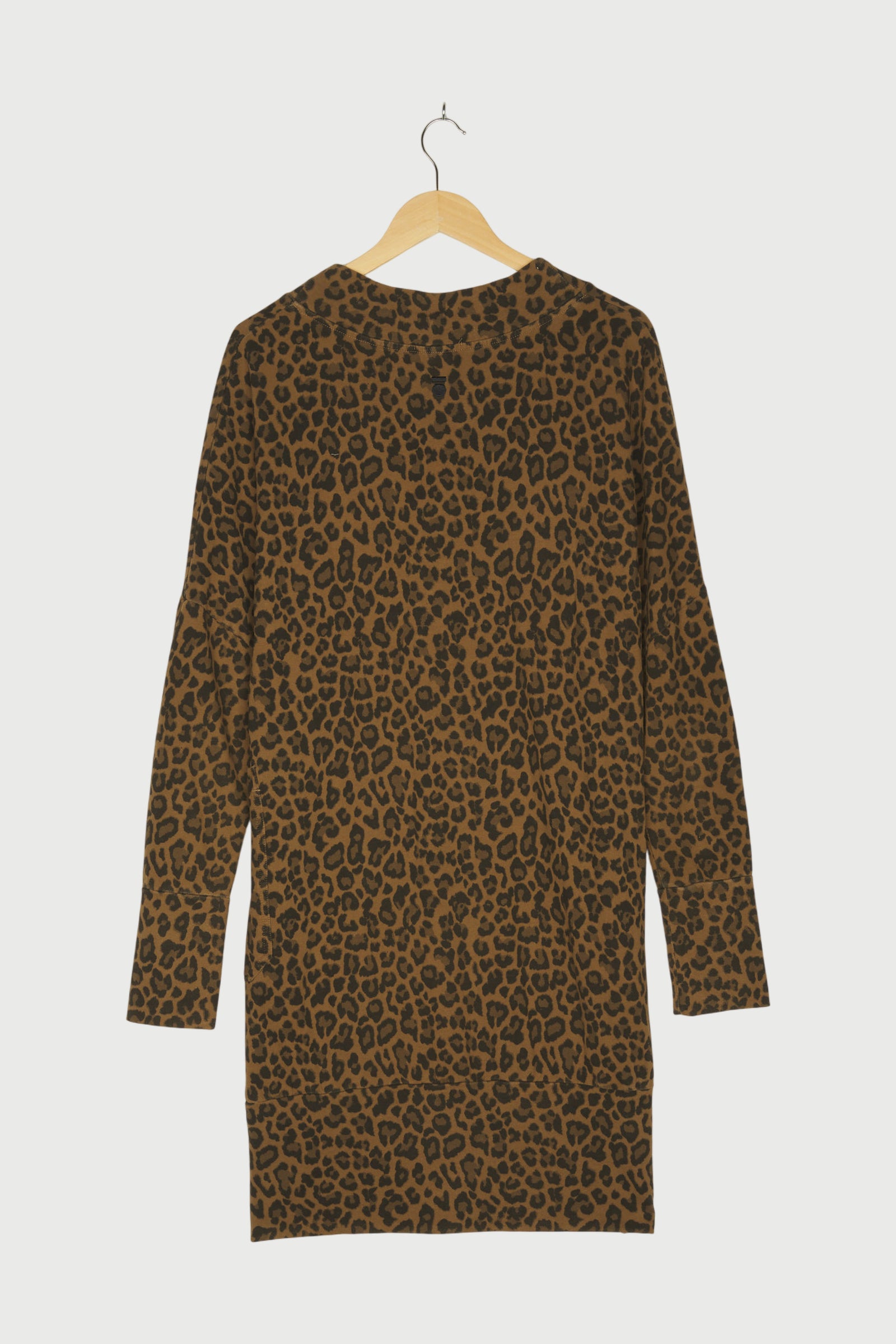 V-NECK DRESS LEOPARD