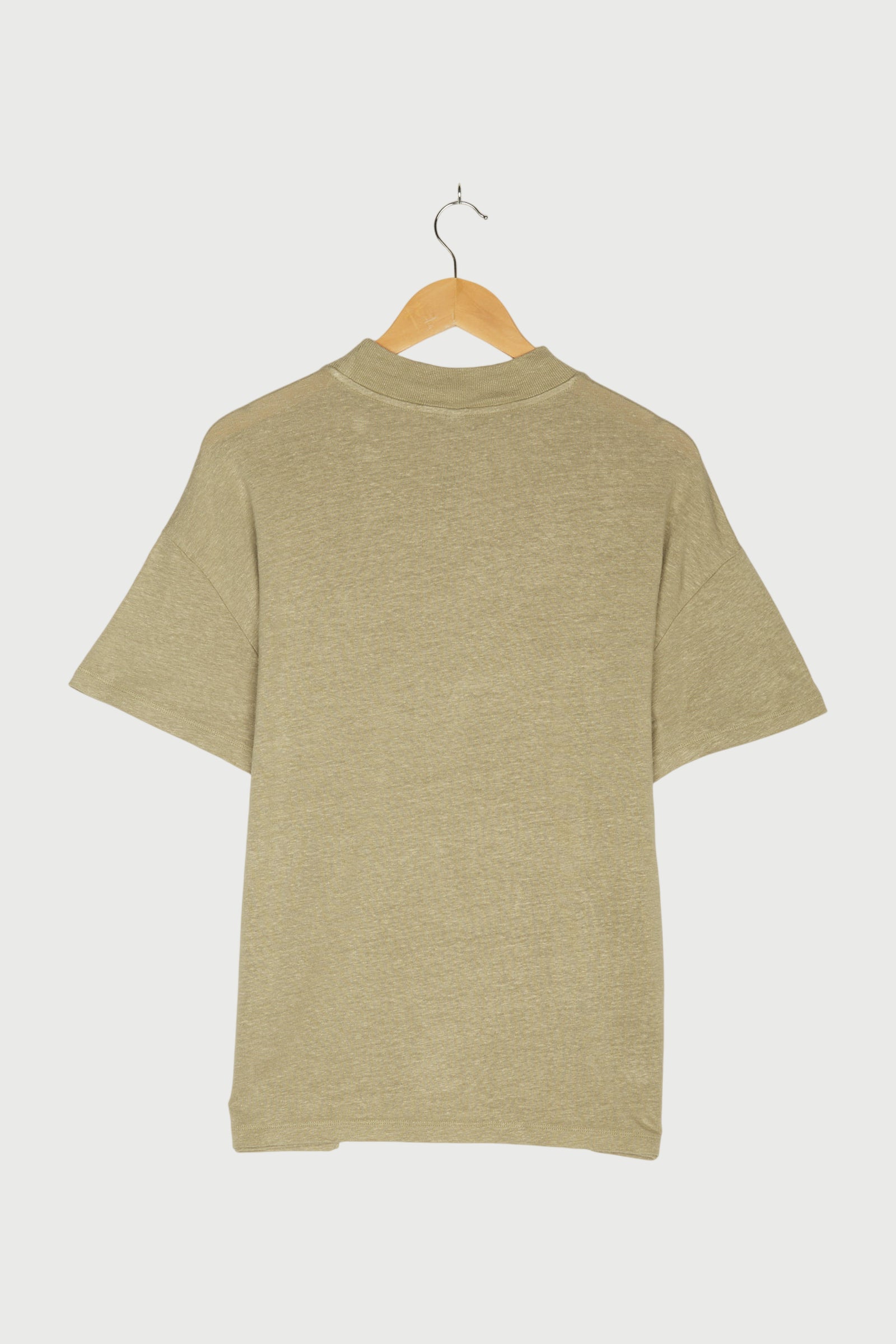 HIGH NECK TEE LINEN