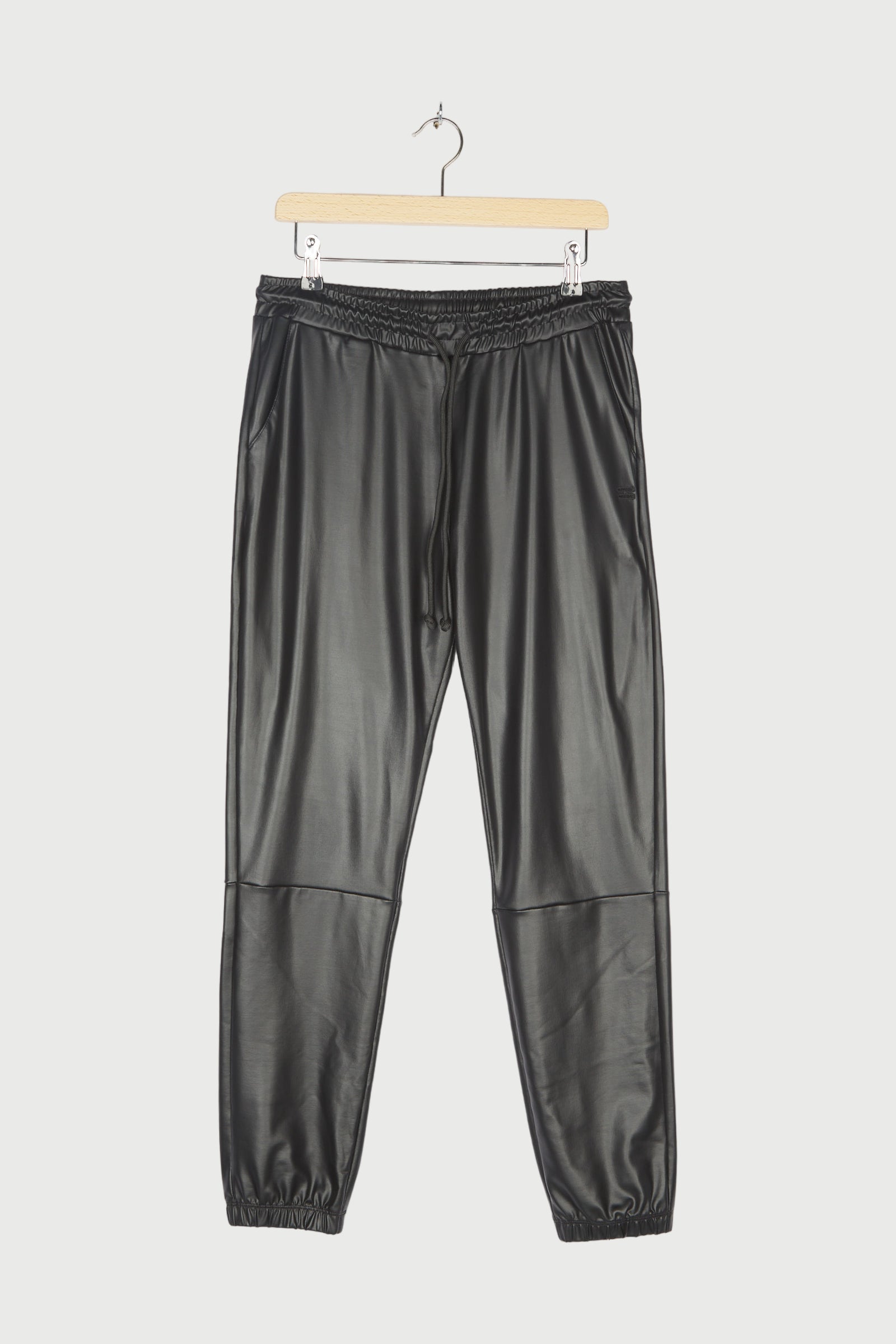 LEATHERLOOK CROPPED JOGGER LONG