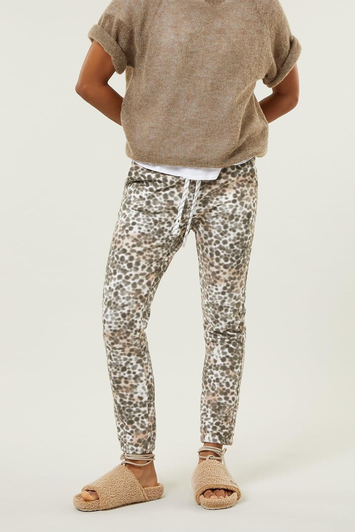 CROPPED JOGGER LEOPARD