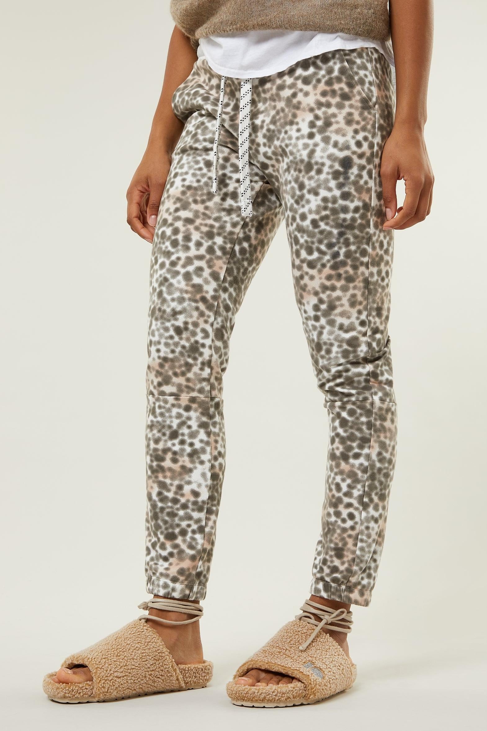 CROPPED JOGGER LEOPARD