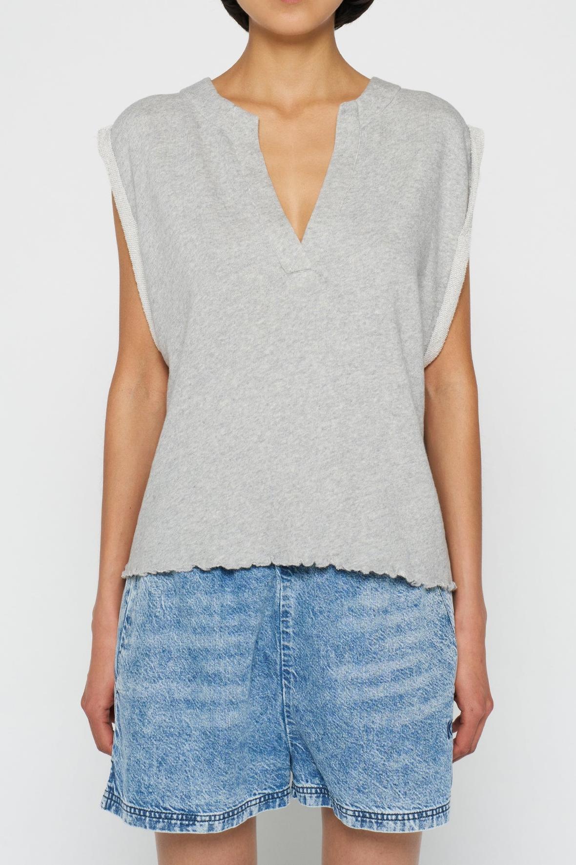 V-NECK TOP FLEECE