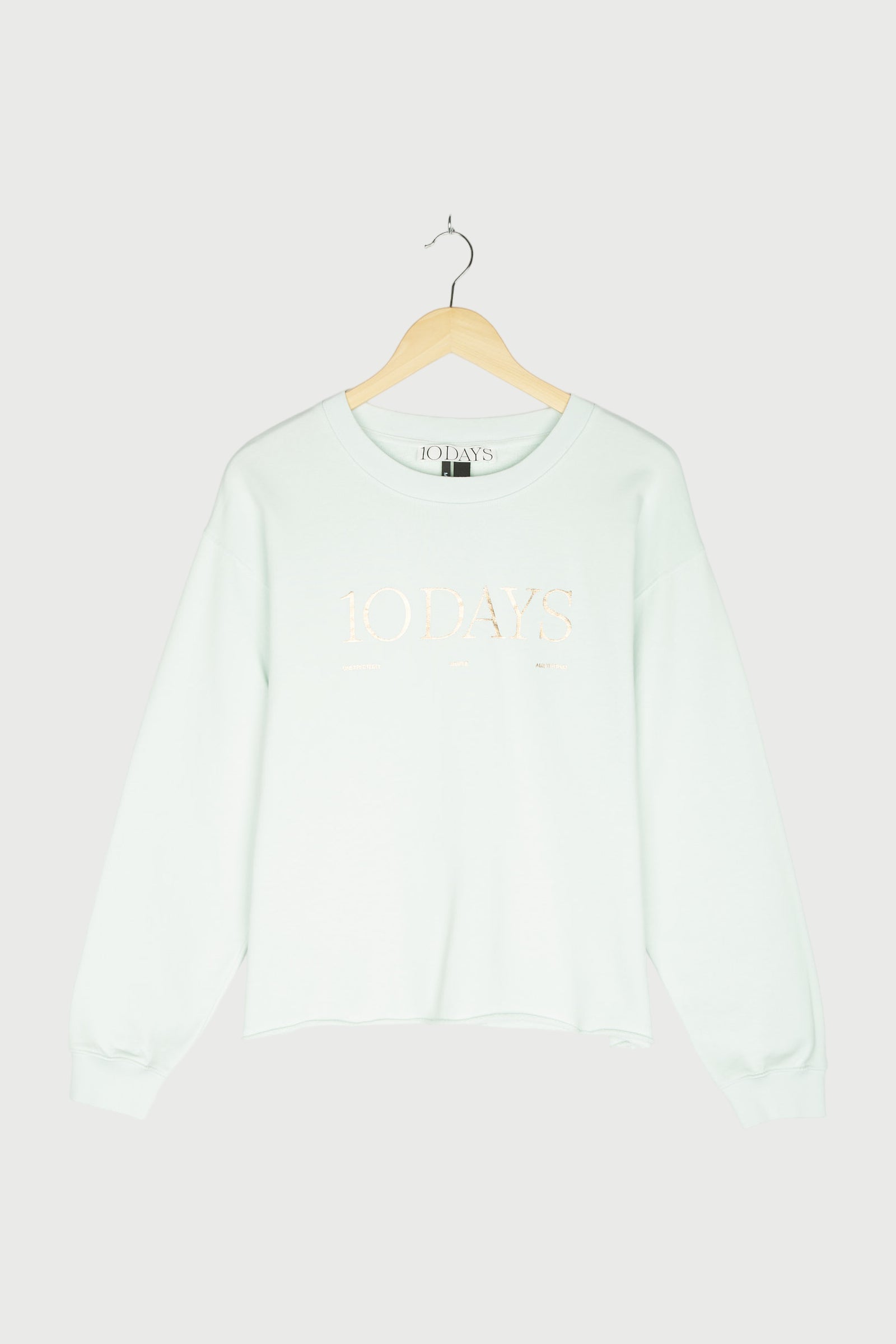 RAW EDGE LOGO SWEATER