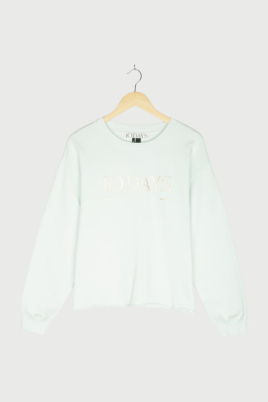 RAW EDGE LOGO SWEATER