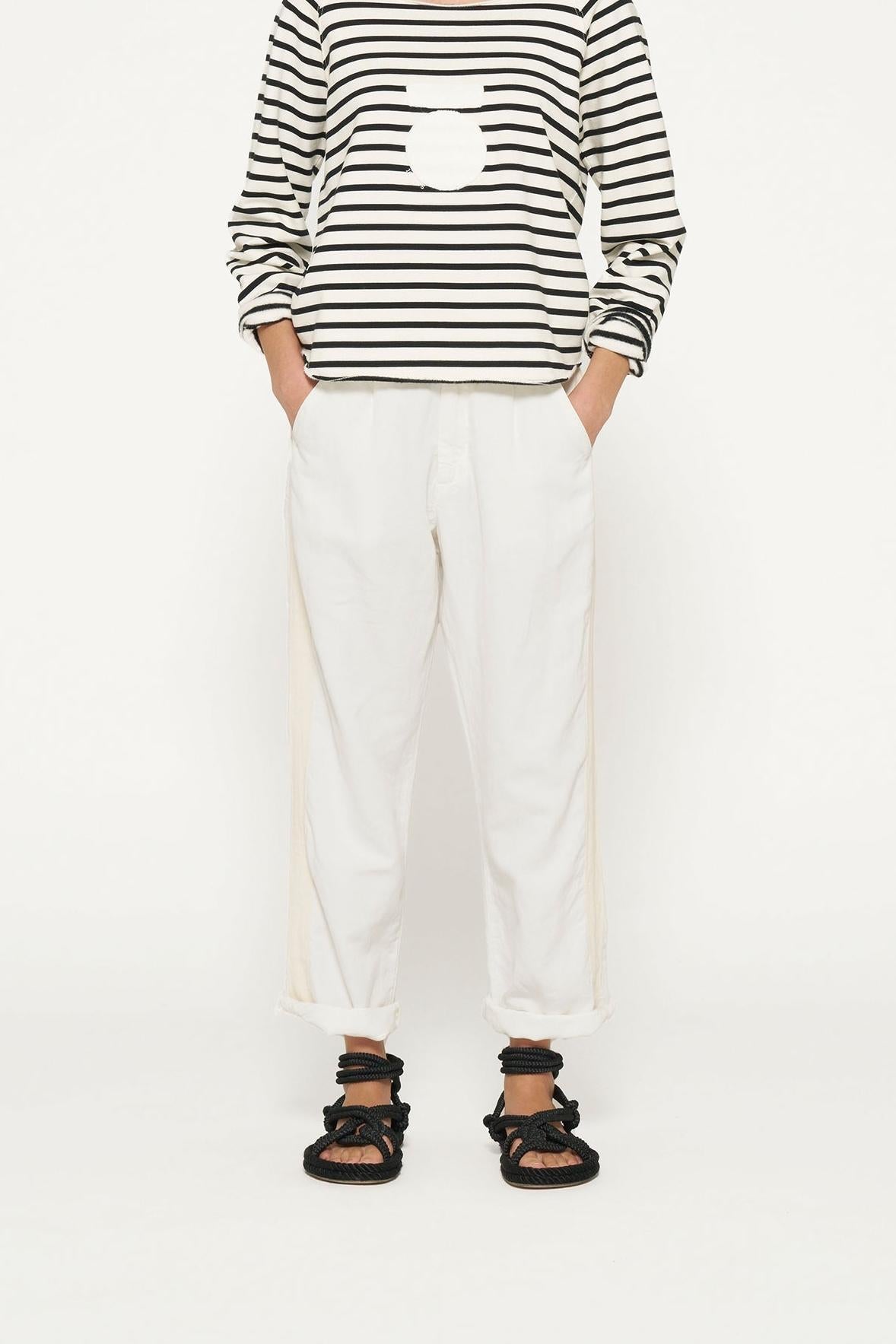 CROPPED ICON SWEATER STRIPES