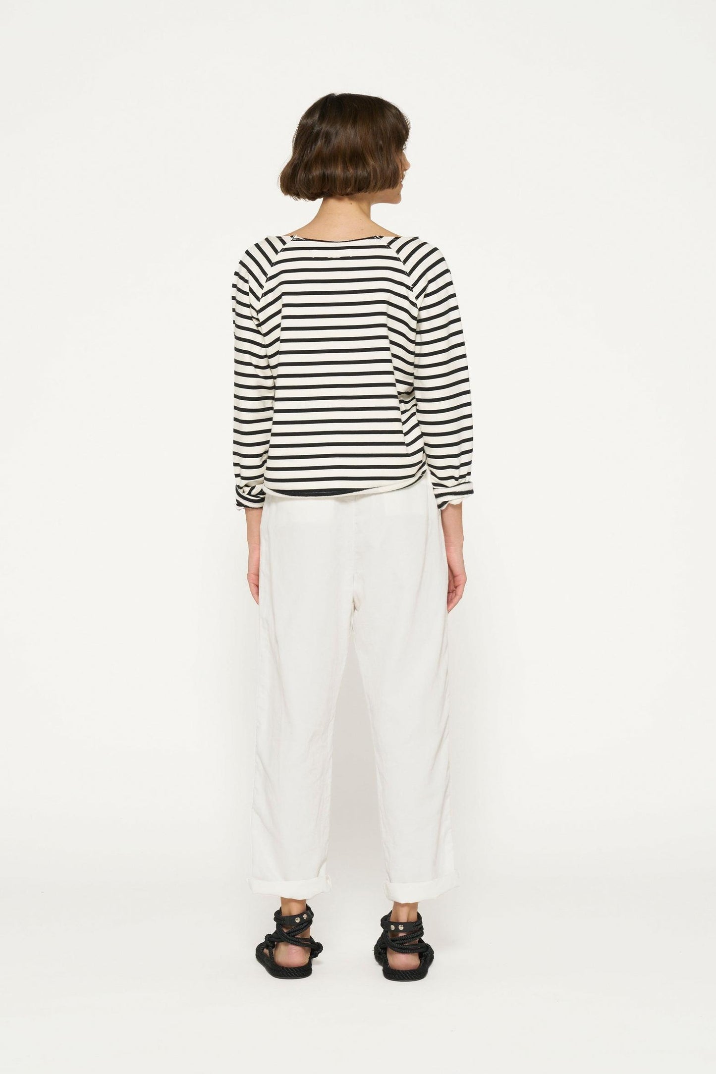 CROPPED ICON SWEATER STRIPES