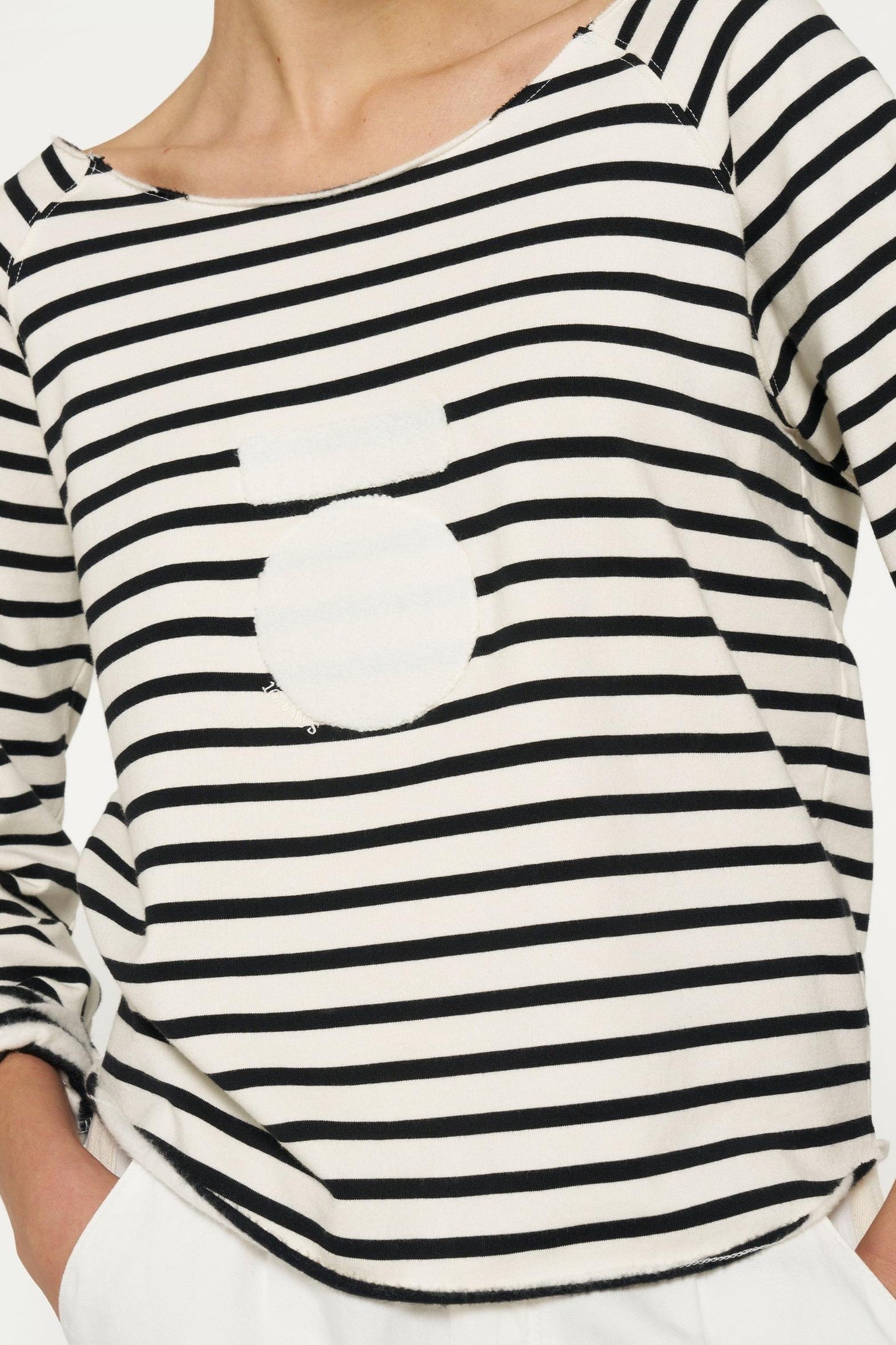 CROPPED ICON SWEATER STRIPES