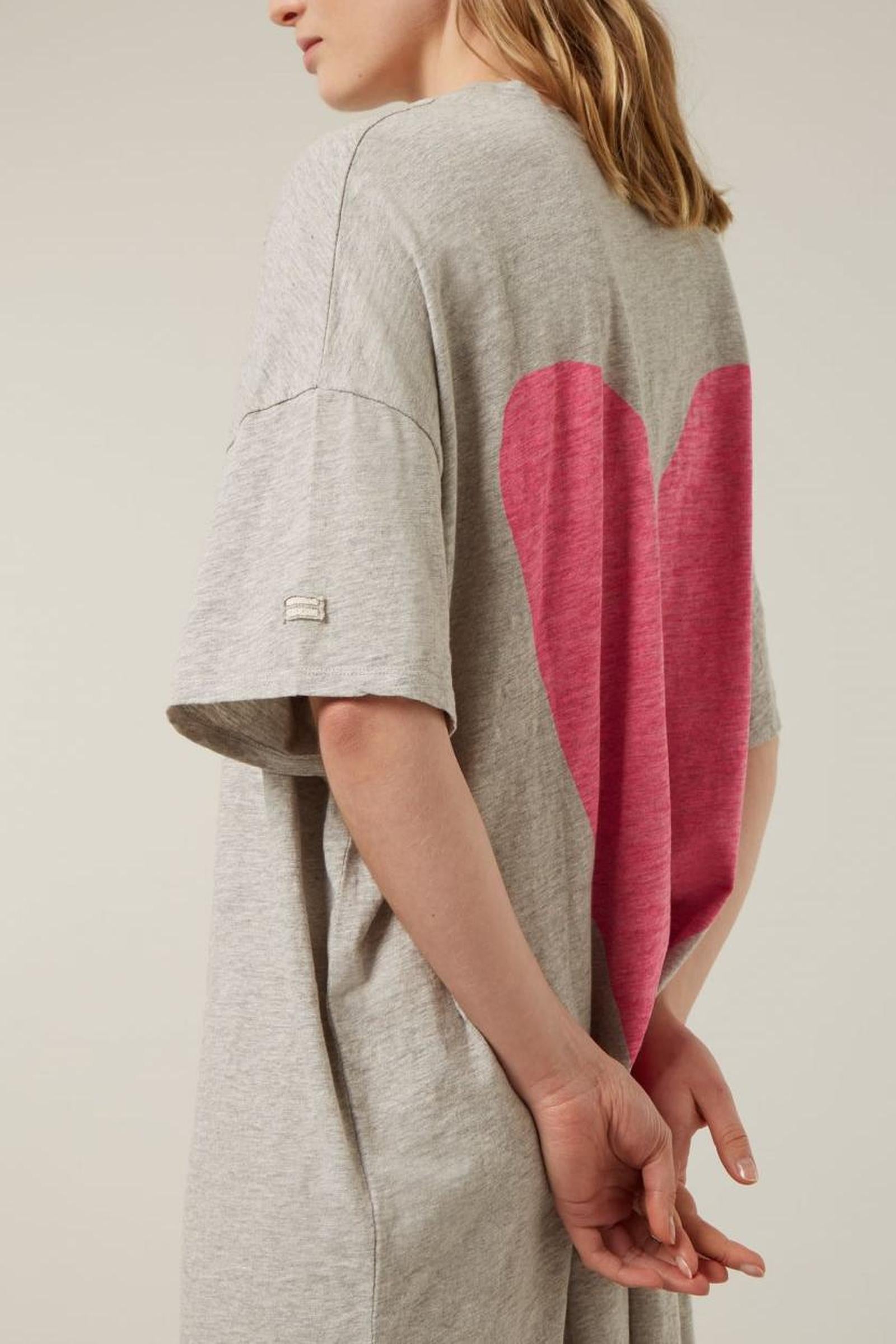 OVERSIZED TEE DRESS HEART