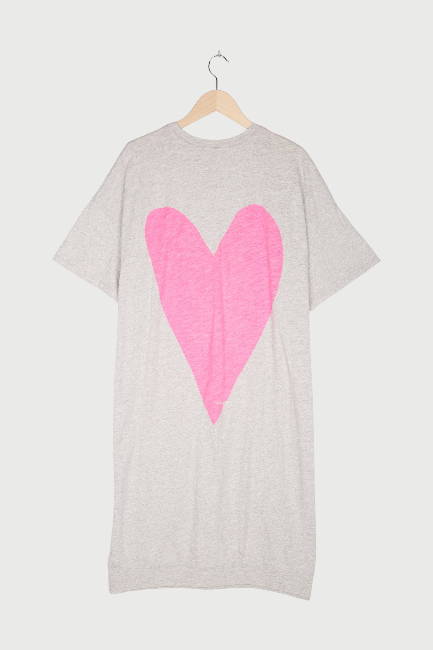 oversized tee dress heart