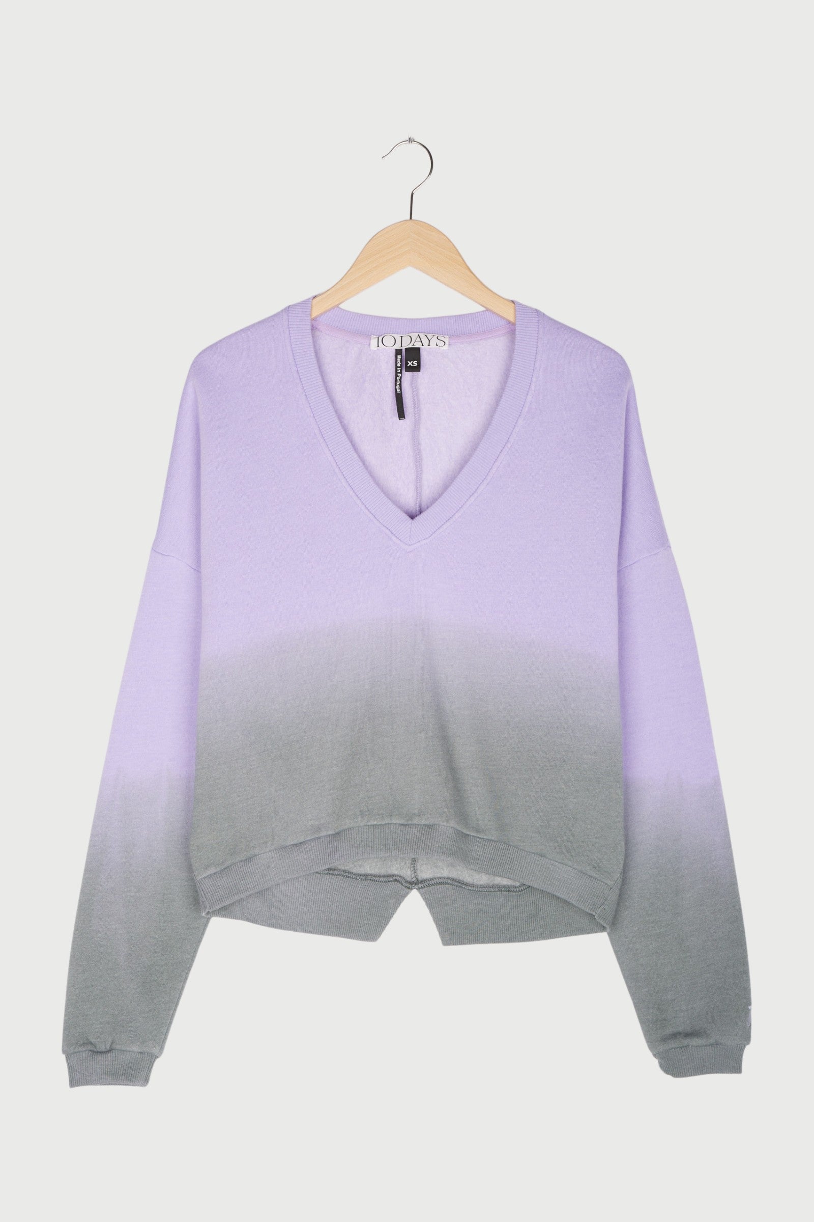 sweater fleece dip dye