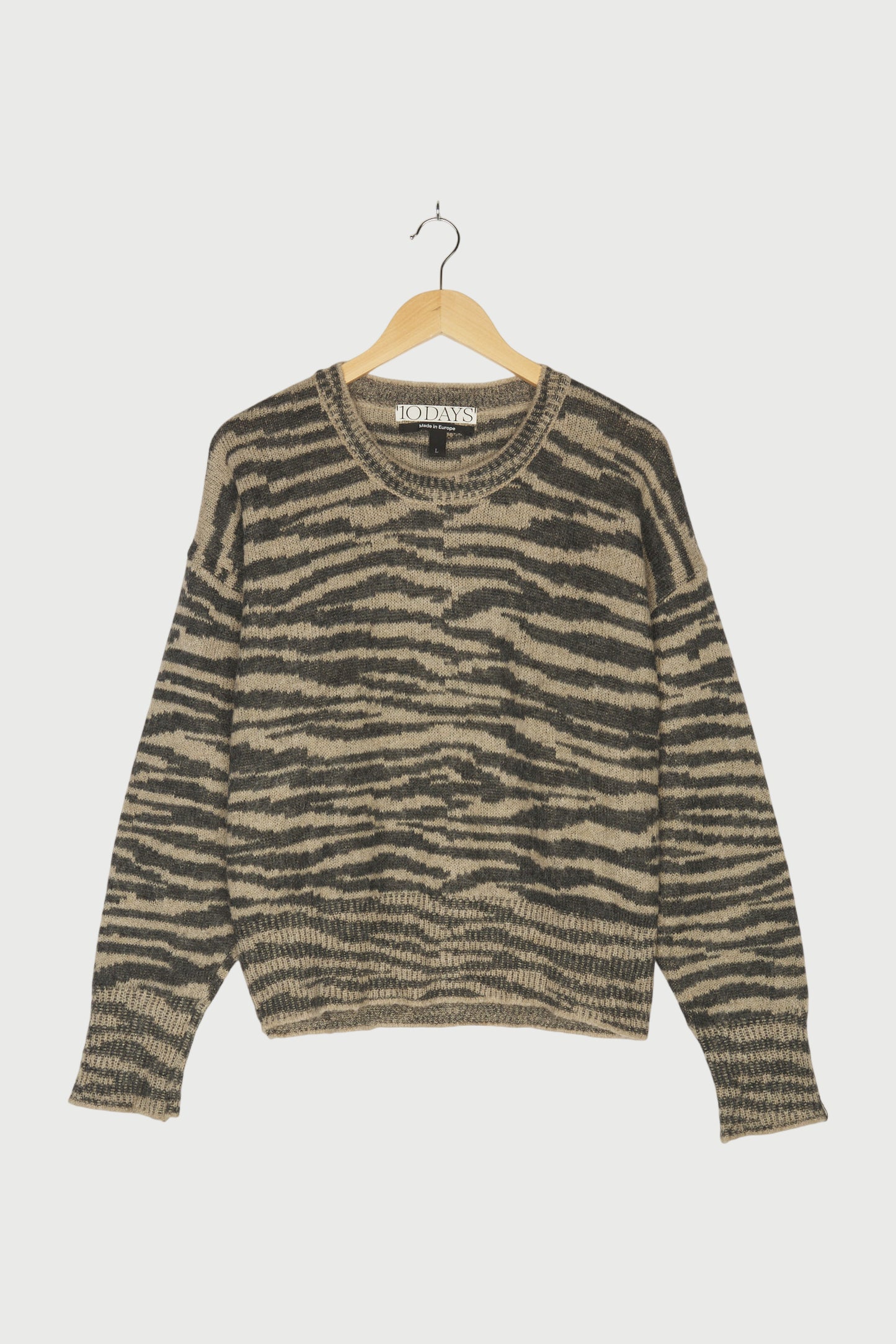 SWEATER KNIT ZEBRA