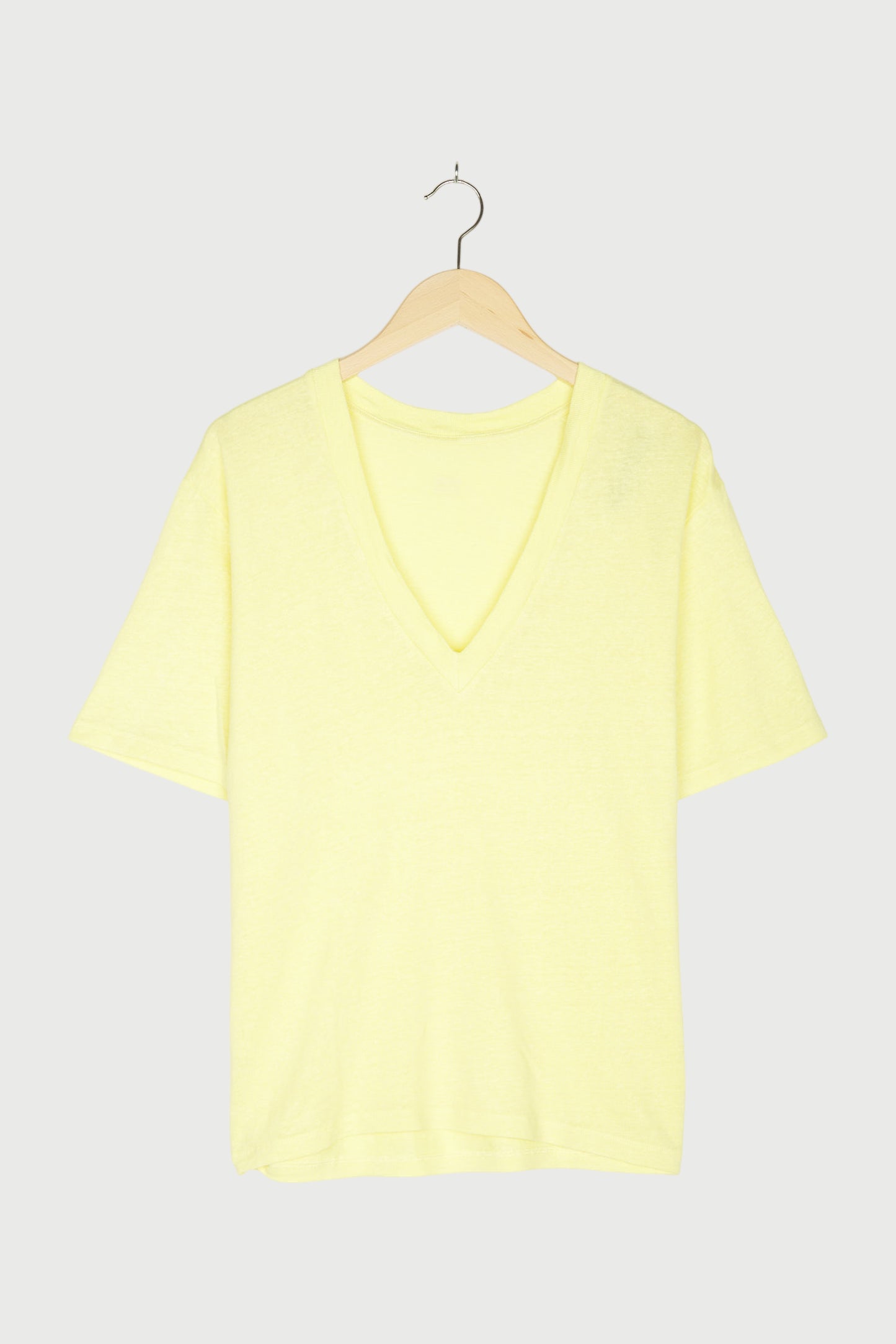 V-NECK TEE LINEN