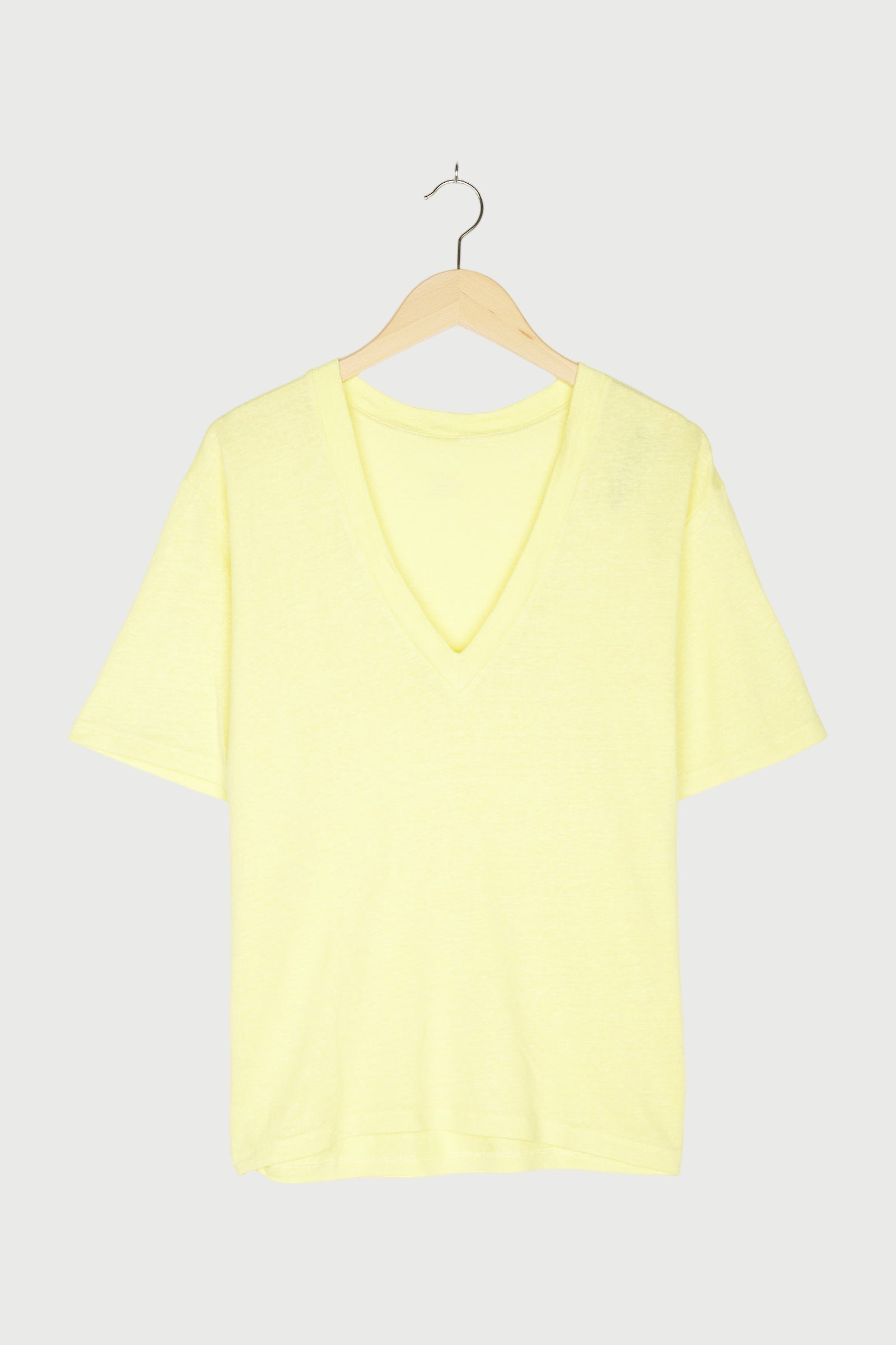 V-NECK TEE LINEN