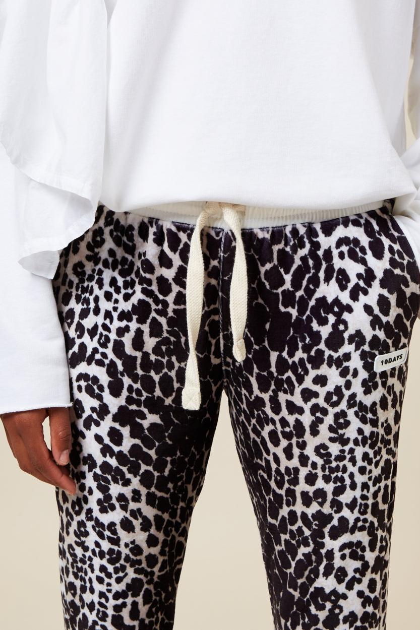 CROPPED JOGGER LEOPARD