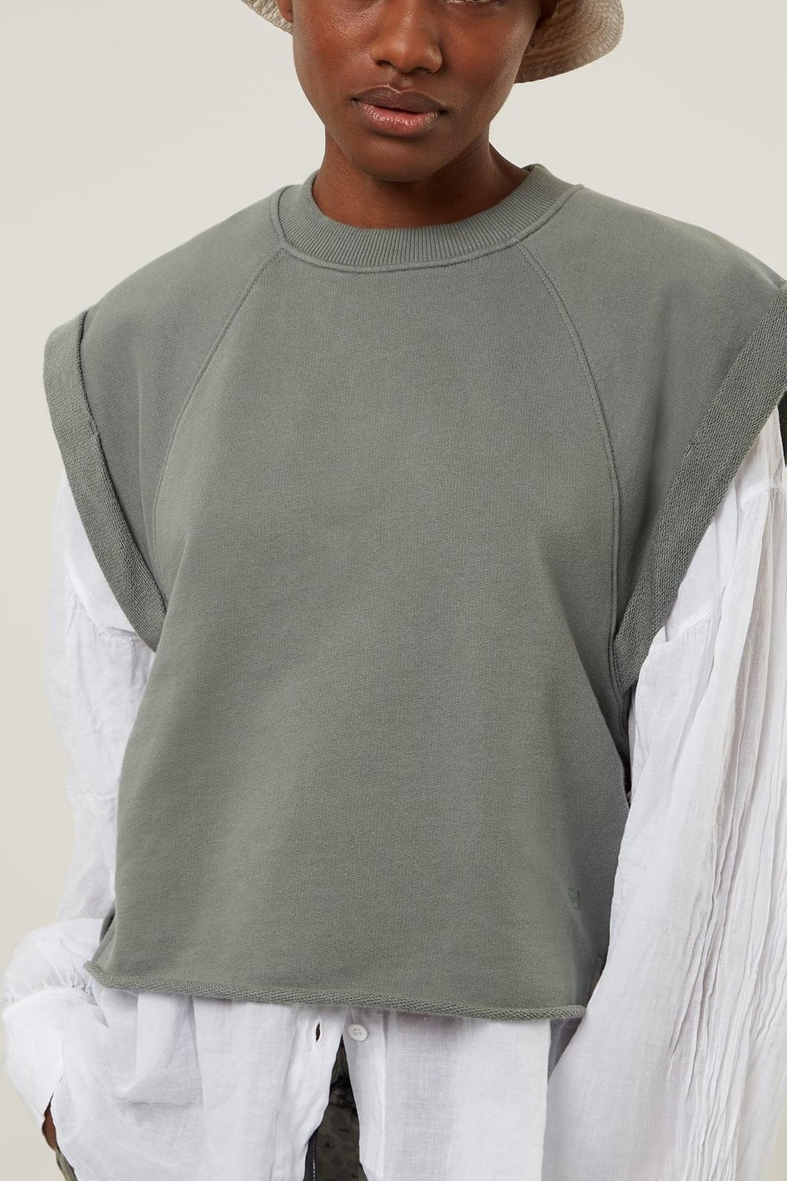 CROPPED SHORTSLEEVE SWEATER