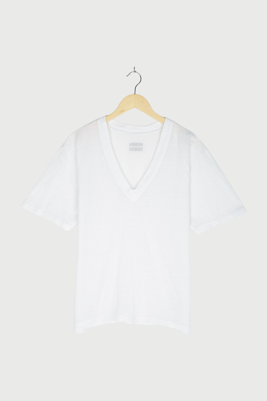 REVERSIBLE LOW V-NECK TEE