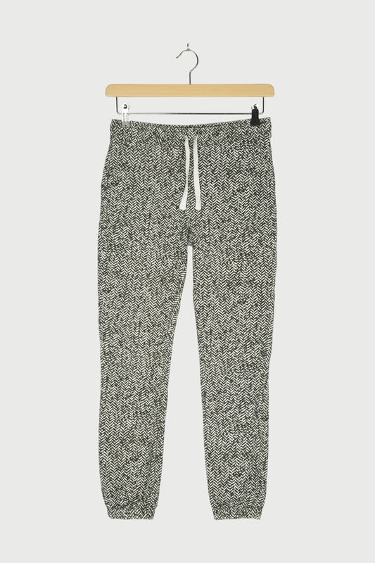 CROPPED JOGGER HERRINGBONE