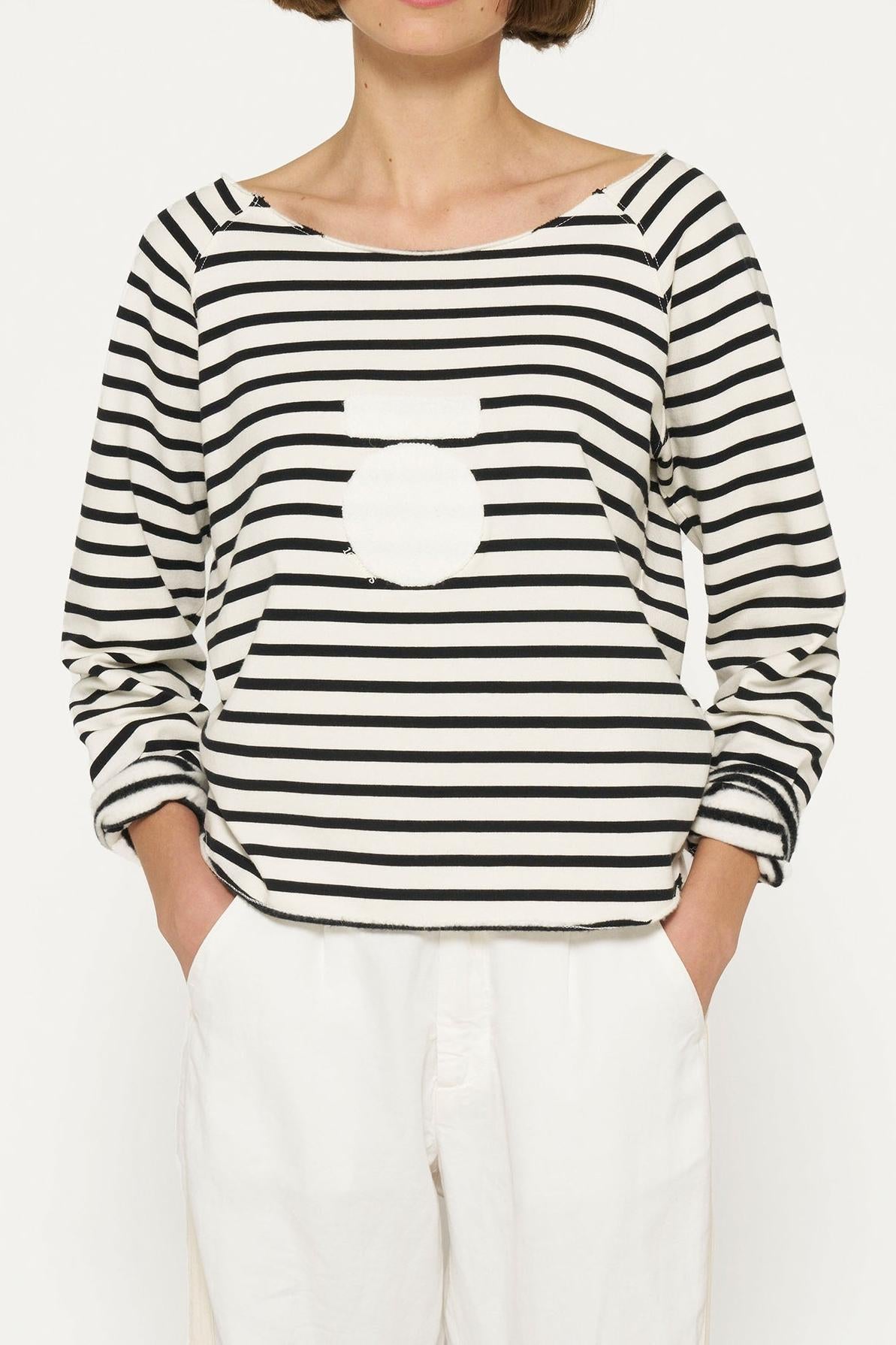 CROPPED ICON SWEATER STRIPES