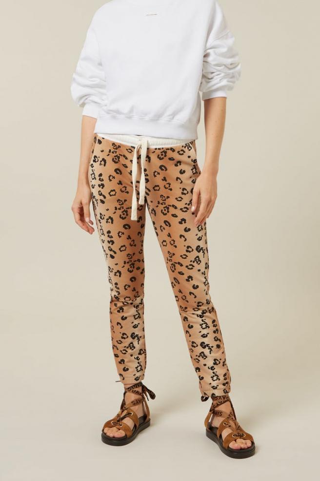 CROPPED JOGGER LEOPARD