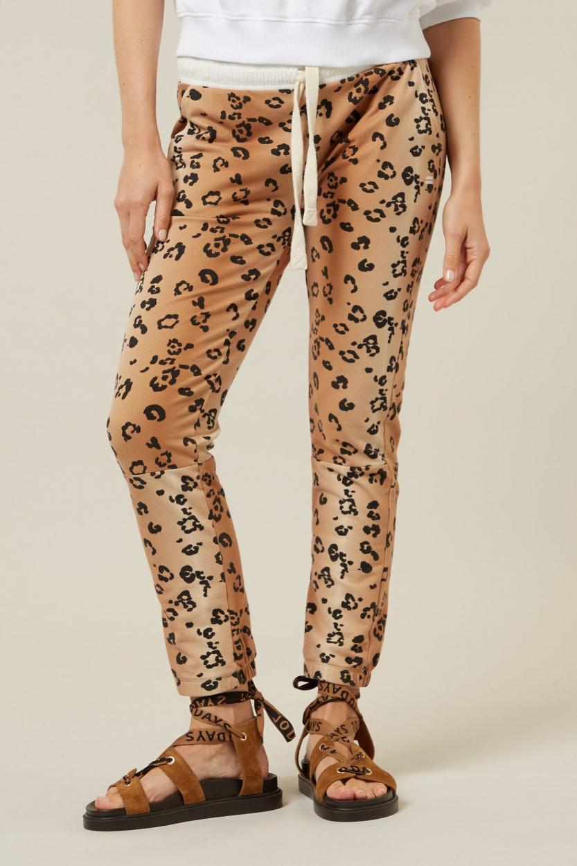 CROPPED JOGGER LEOPARD