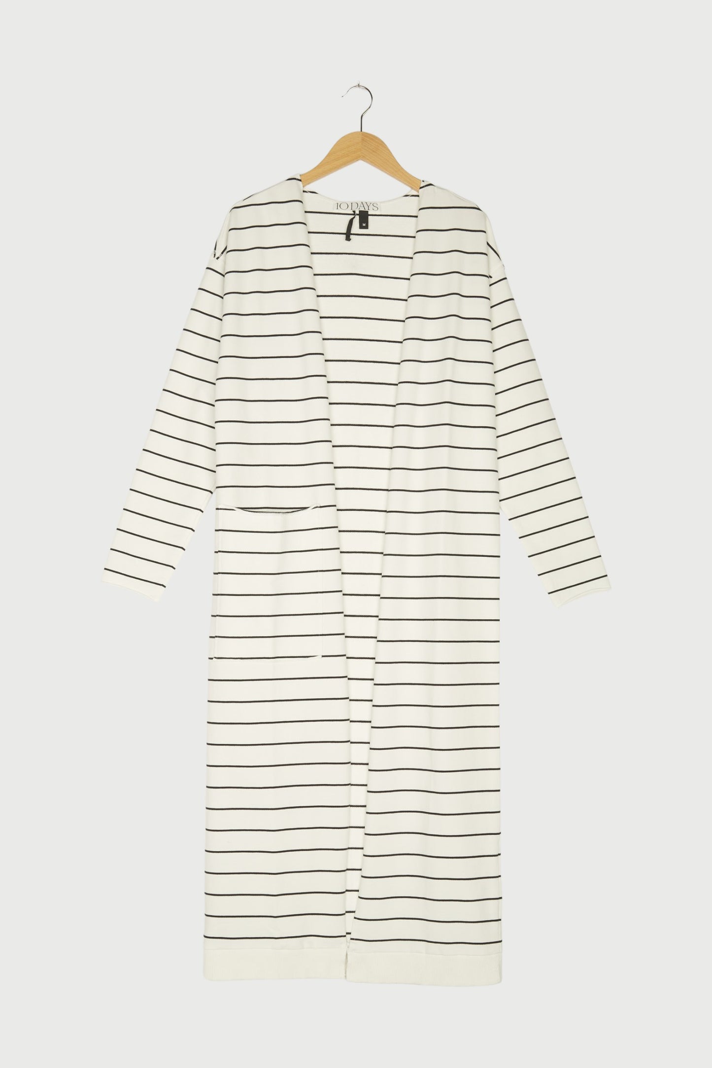 long cardigan stripe