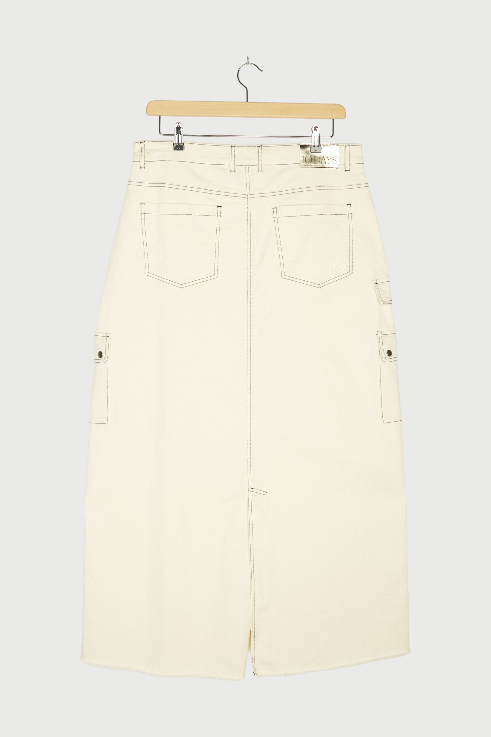 SLUB TWILL SKIRT