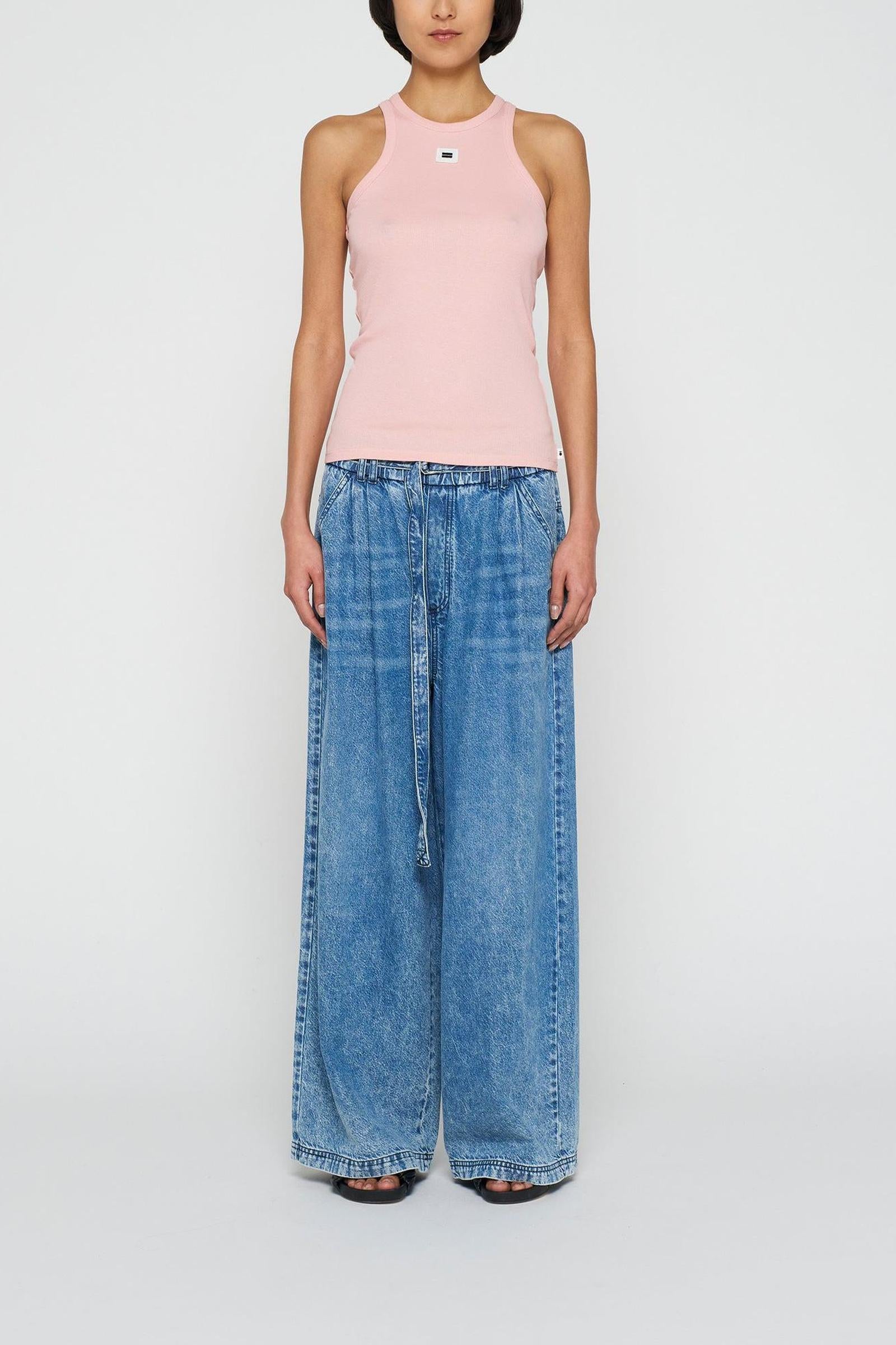 FLOWY DENIM PANTS