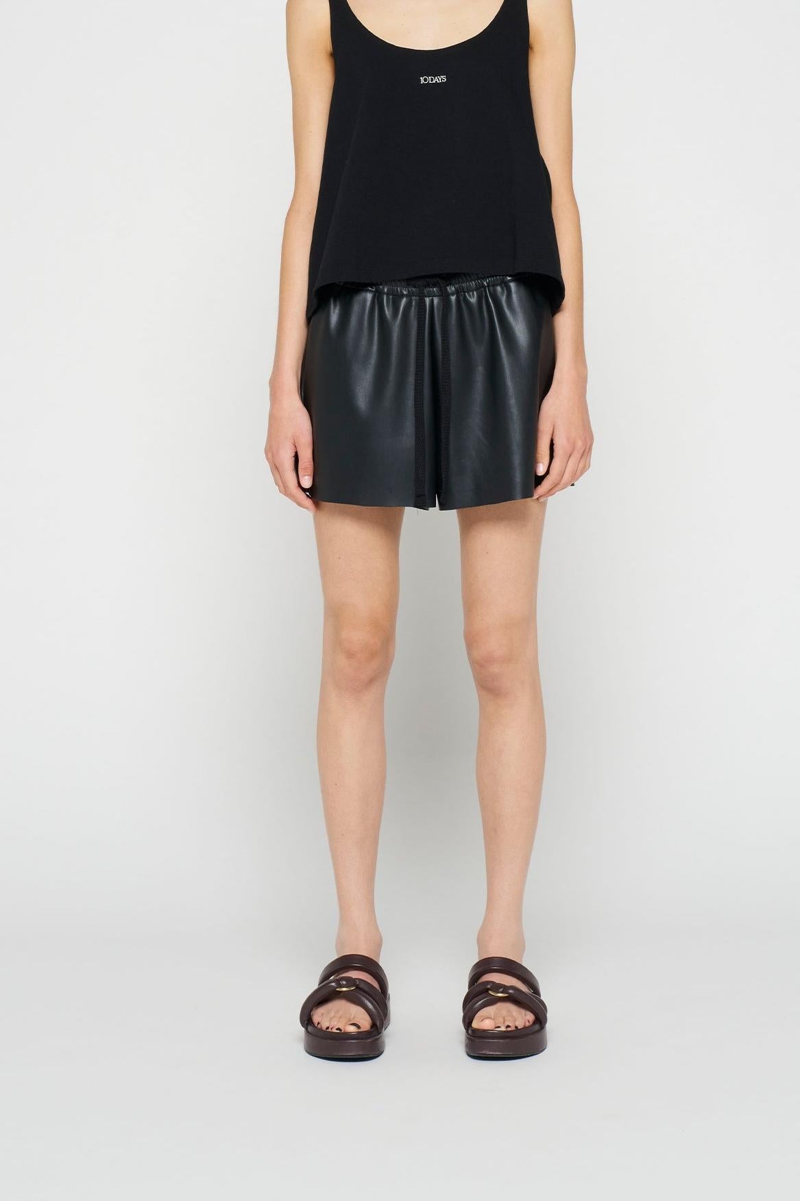 LEATHERLOOK SHORTS