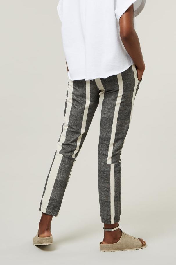 CROPPED JOGGER BLOCK STRIPE