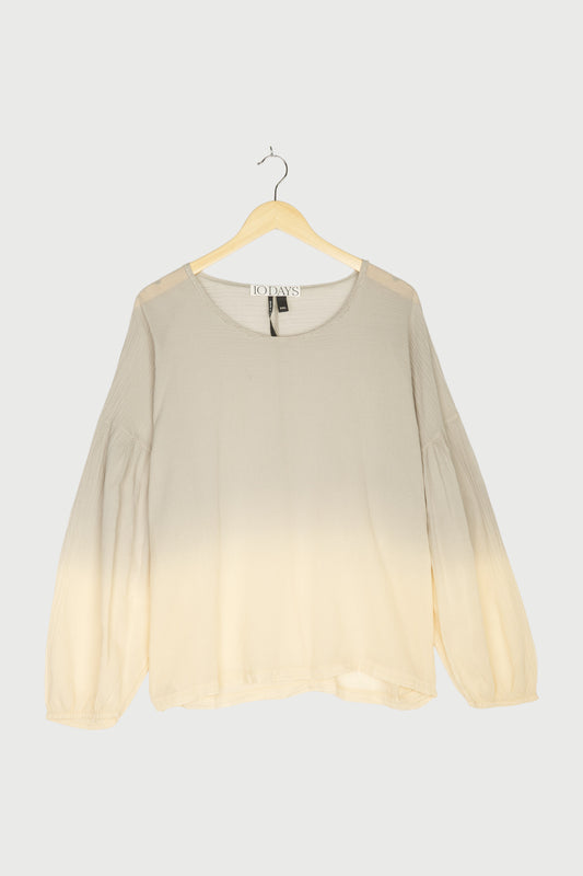 BALLOON BLOUSE DIP DYE