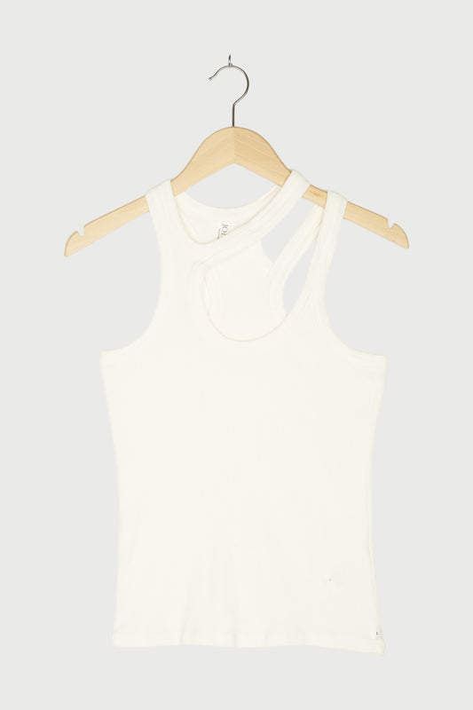 CUT OUT TANK TOP RIB