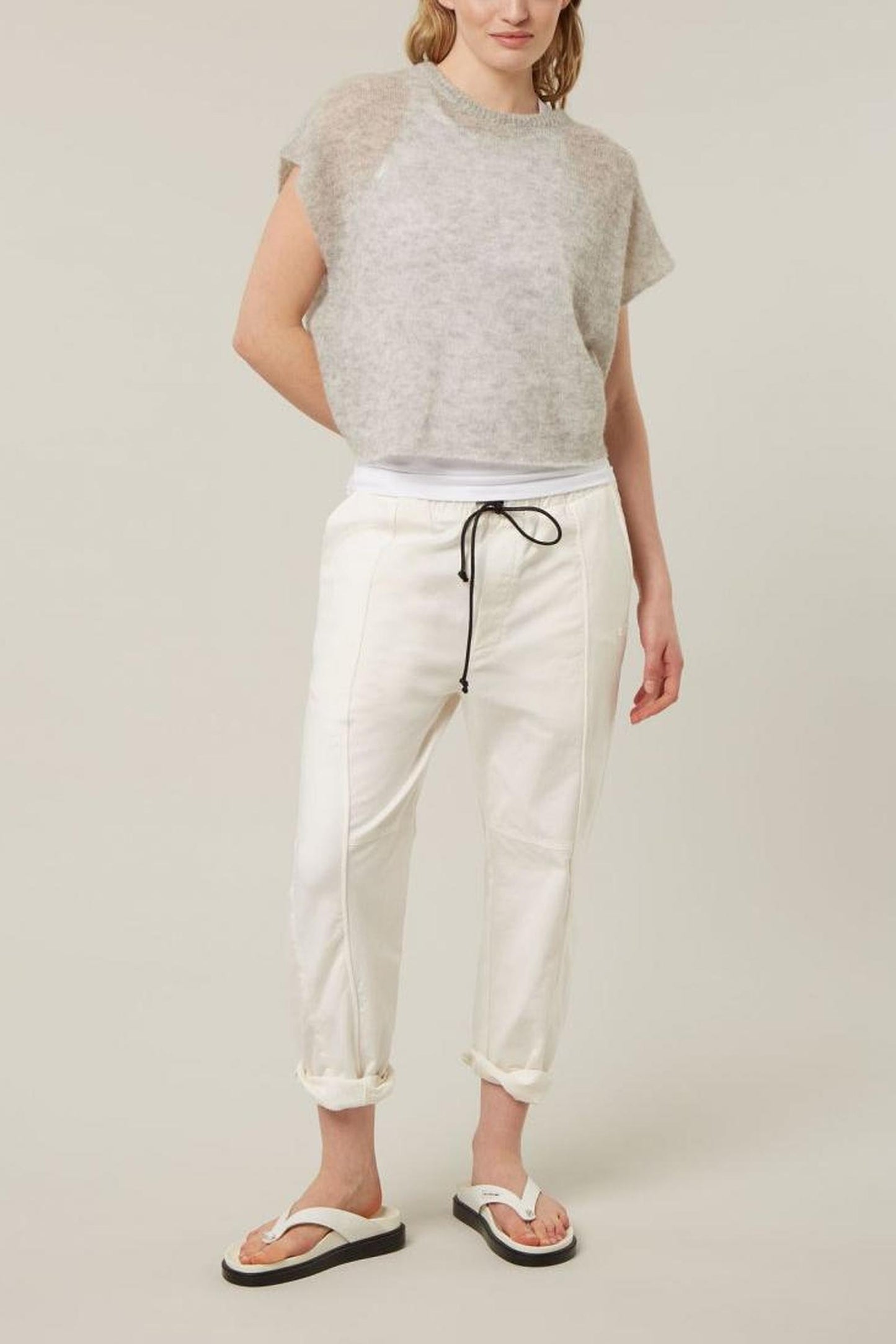 COTTON TWILL PANTS