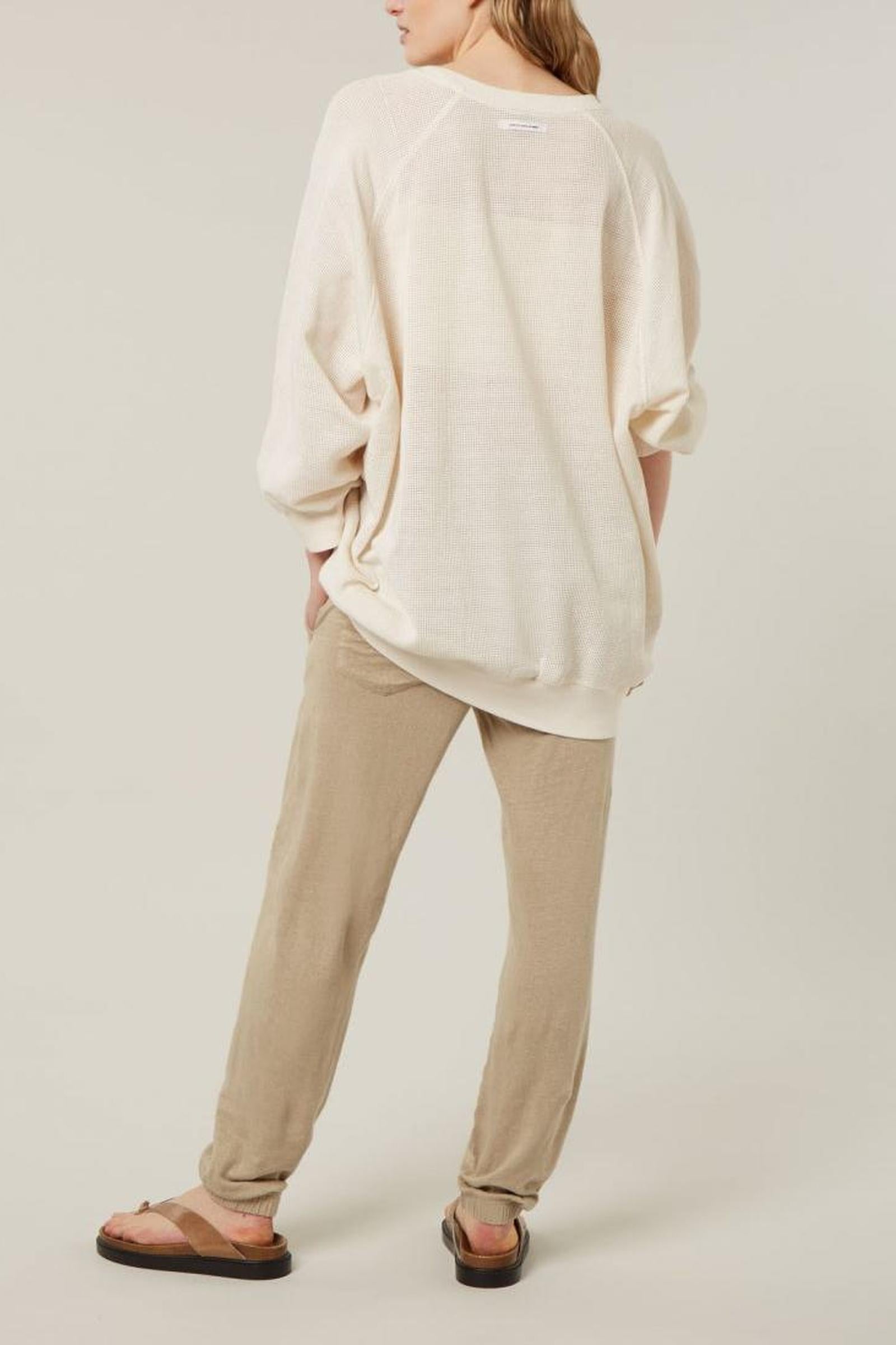 SQUARE MESH SWEATER