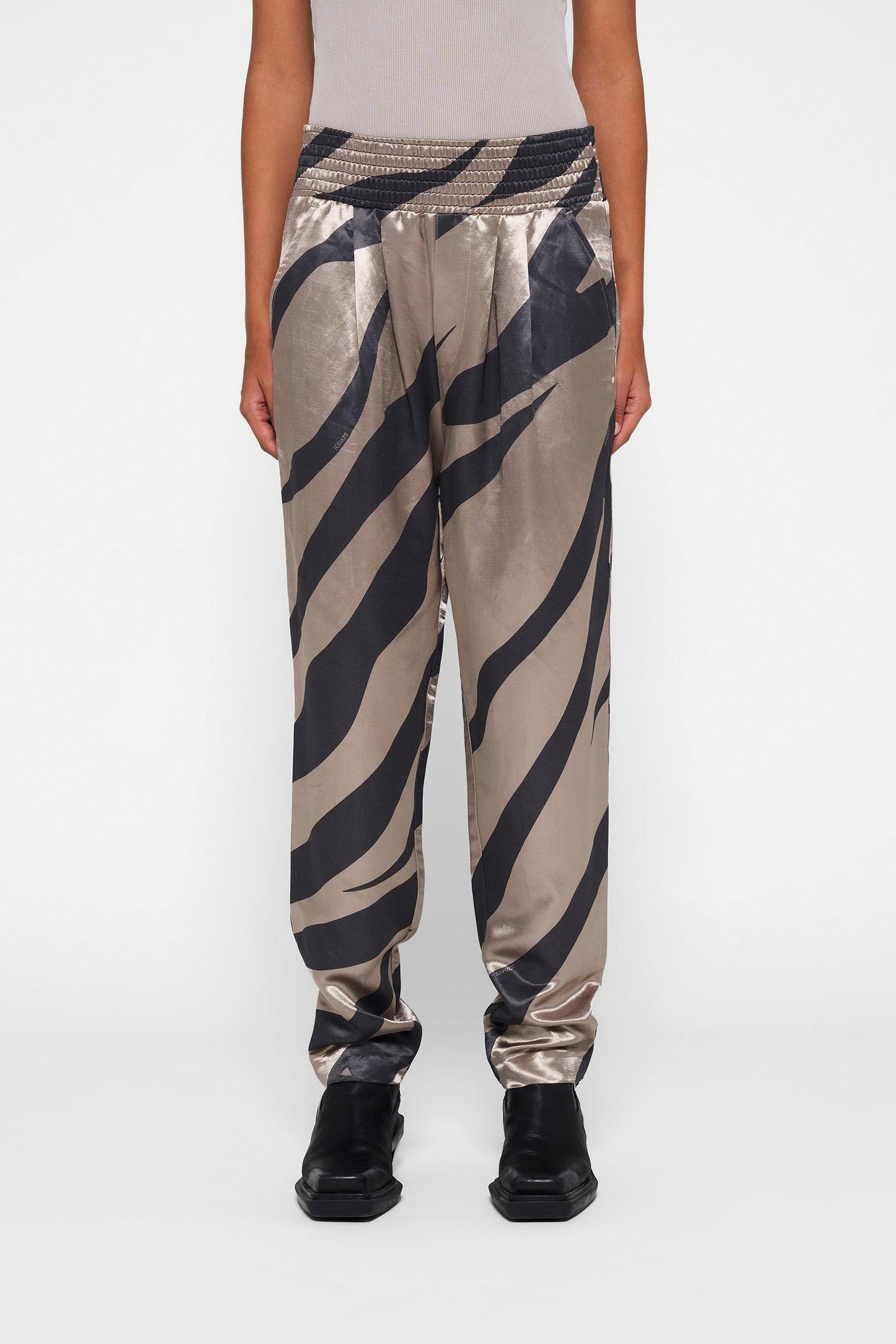 SATIN PANTS ZEBRA