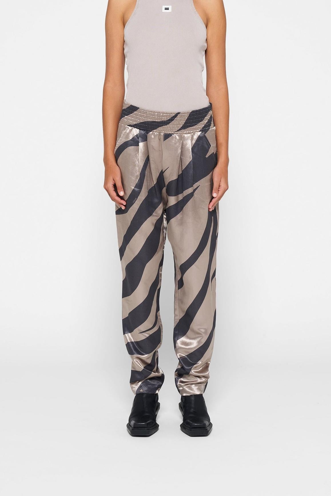 SATIN PANTS ZEBRA