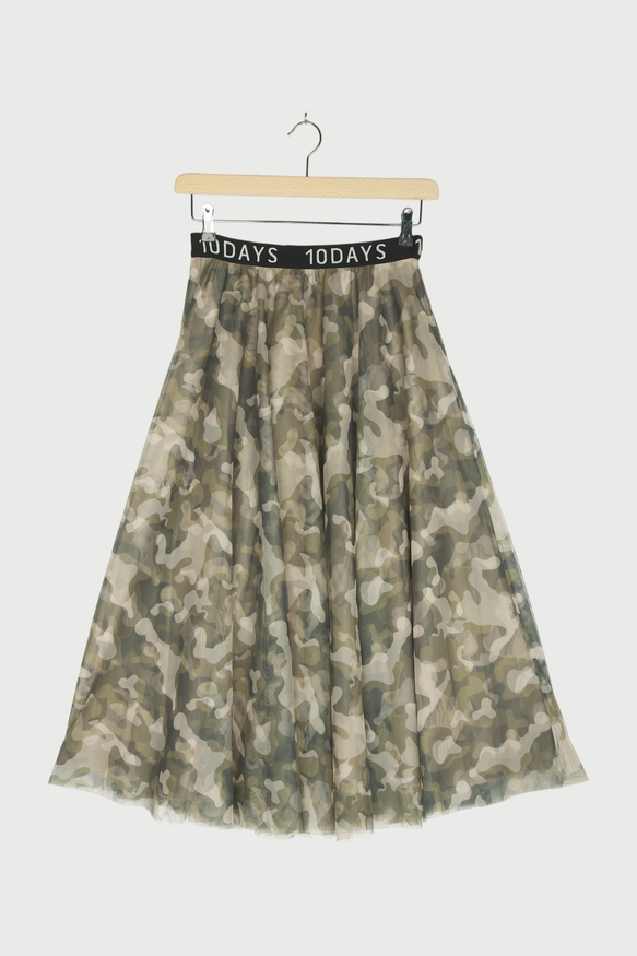 TULLE SKIRT CAMO