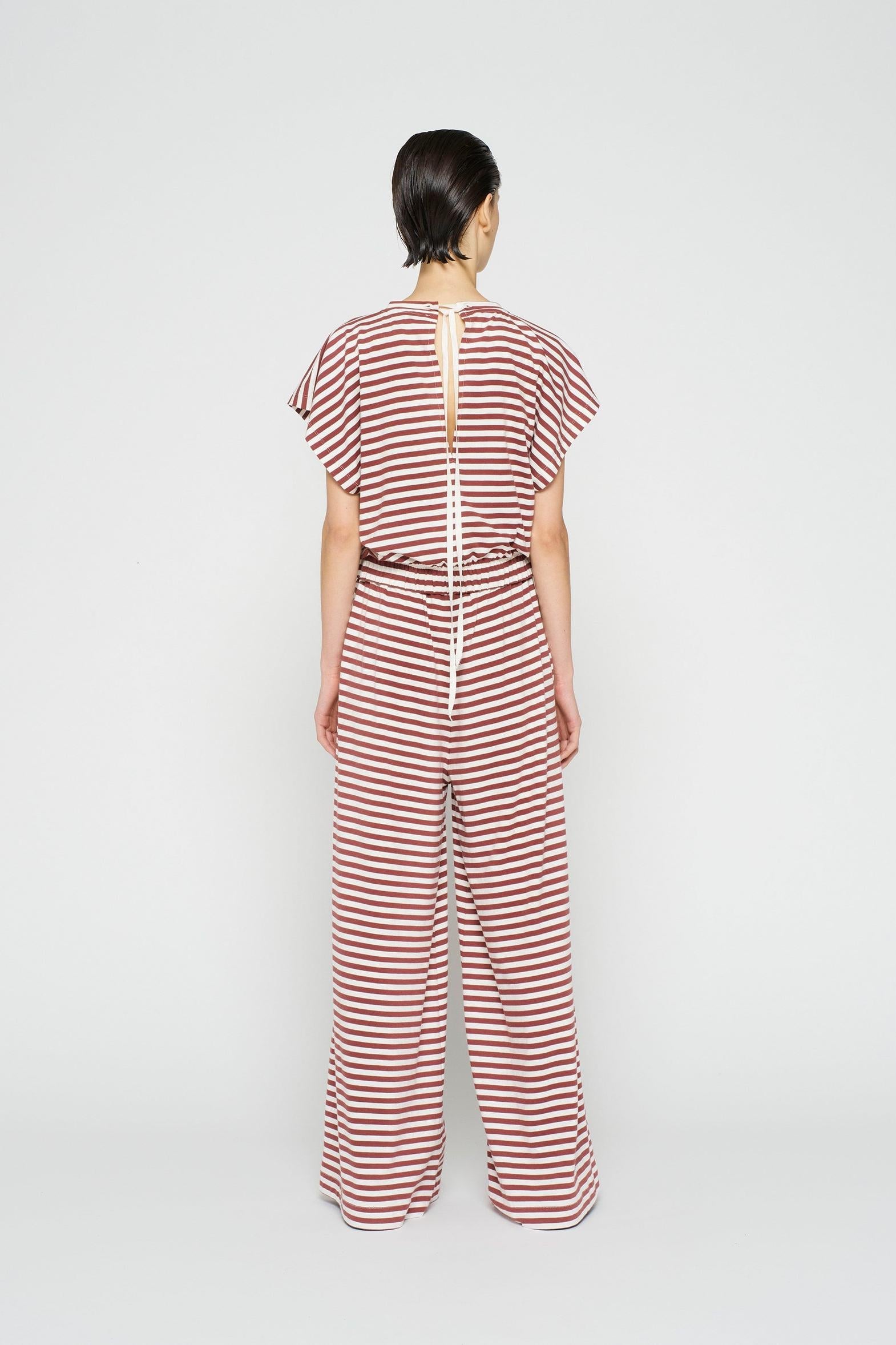 WIDE LEG PANTS STRIPE