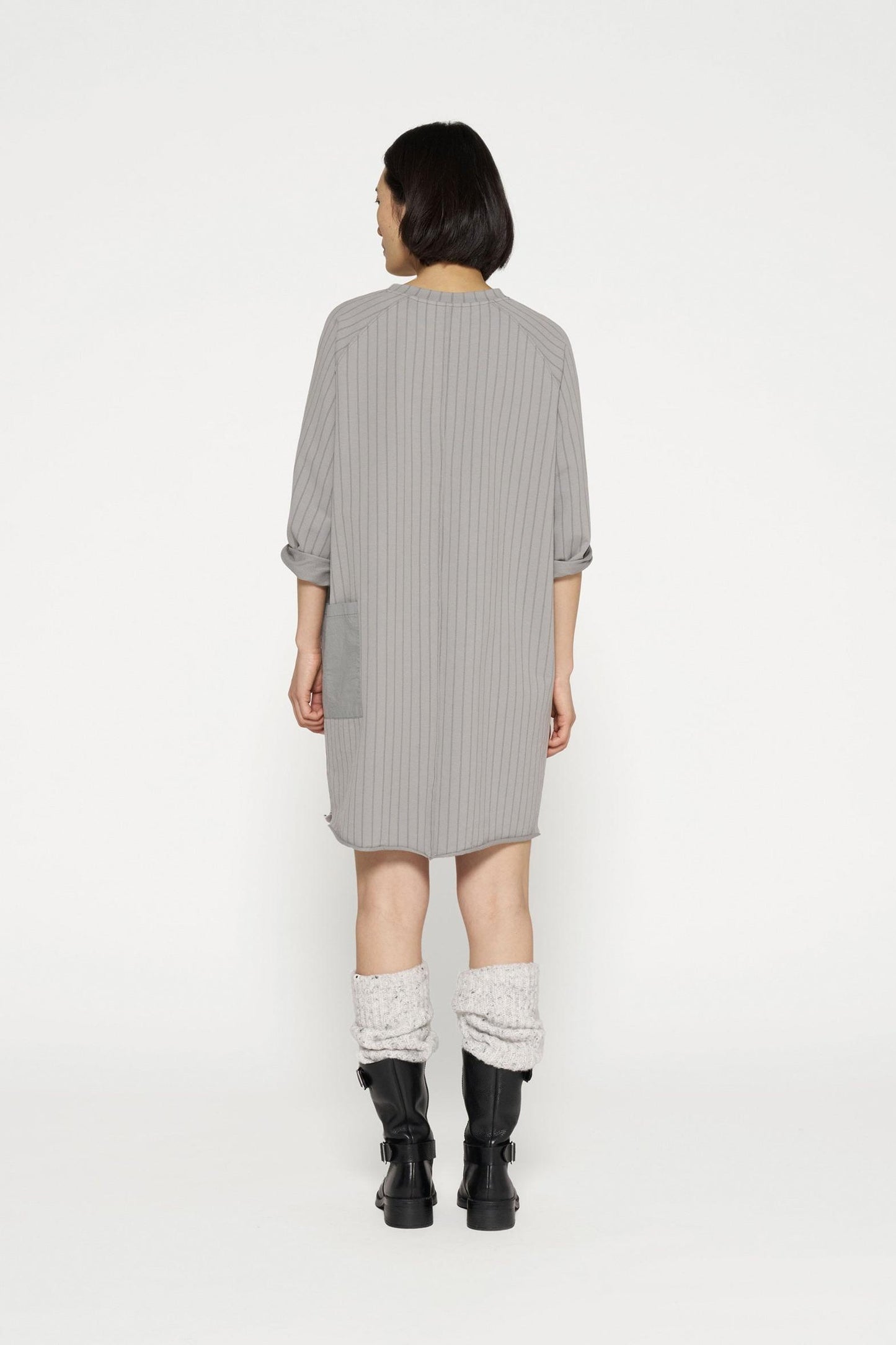 SWEAT DRESS PINSTRIPE