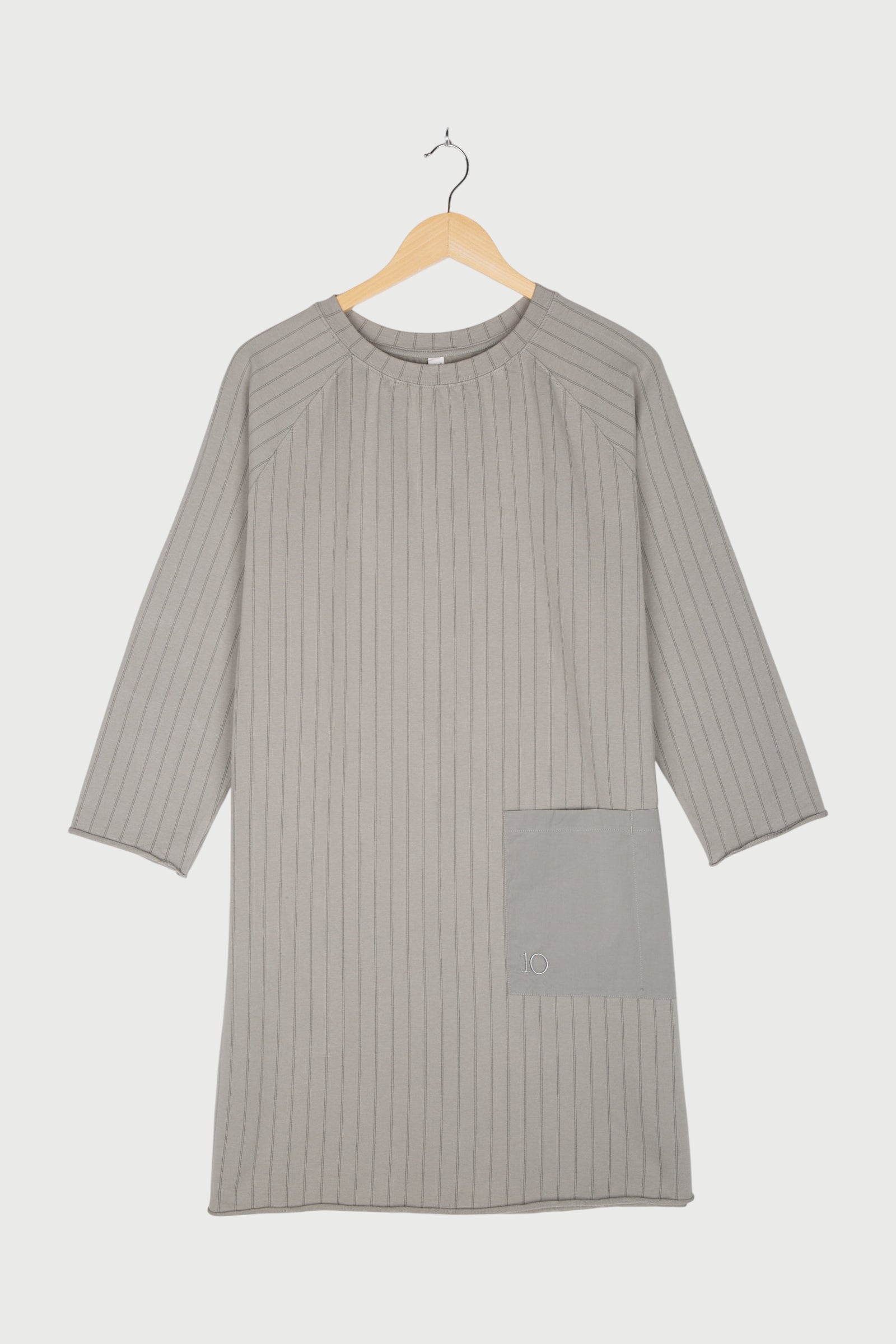 SWEAT DRESS PINSTRIPE