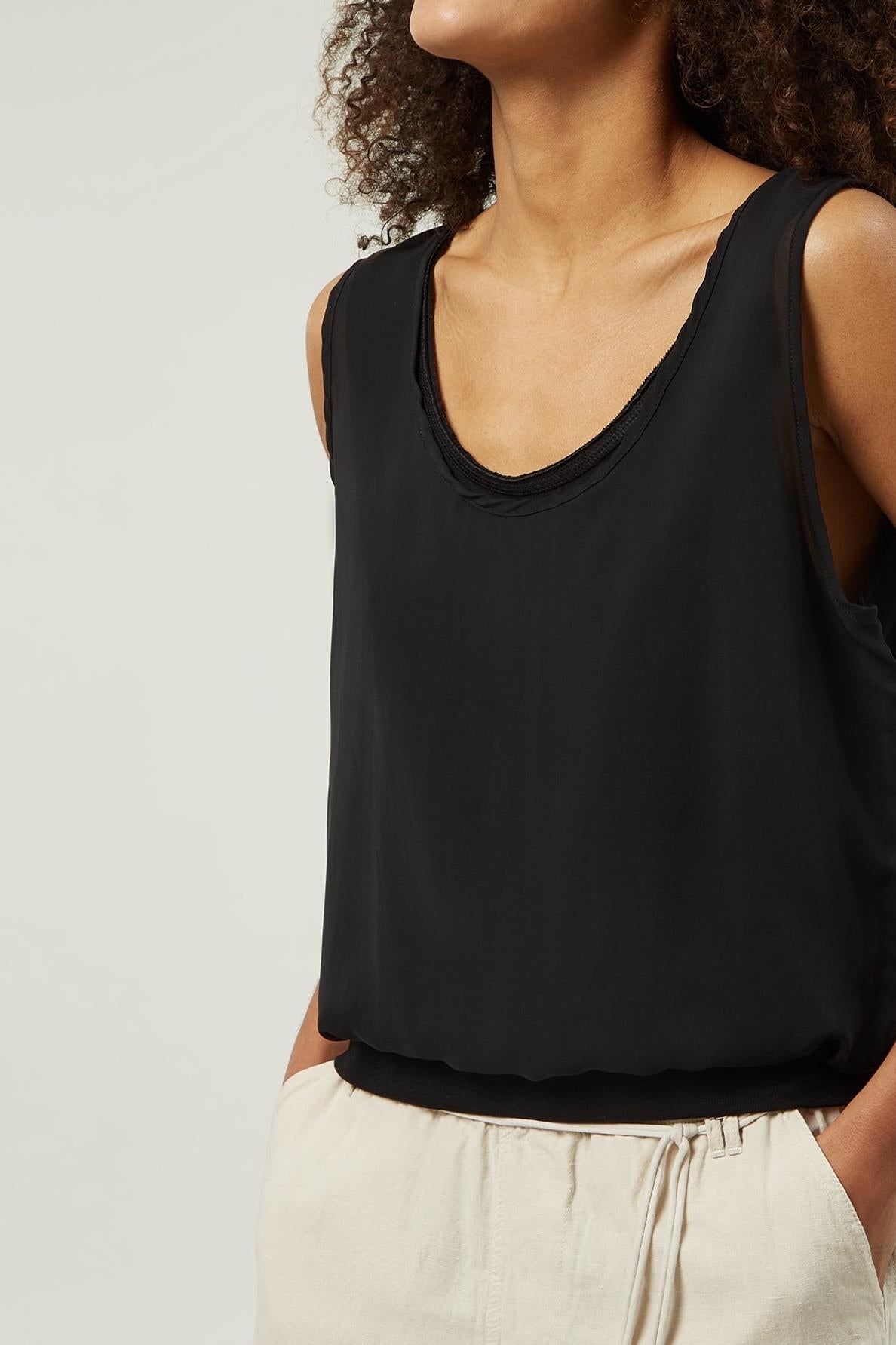 SLEEVELESS TOP CHIFFON