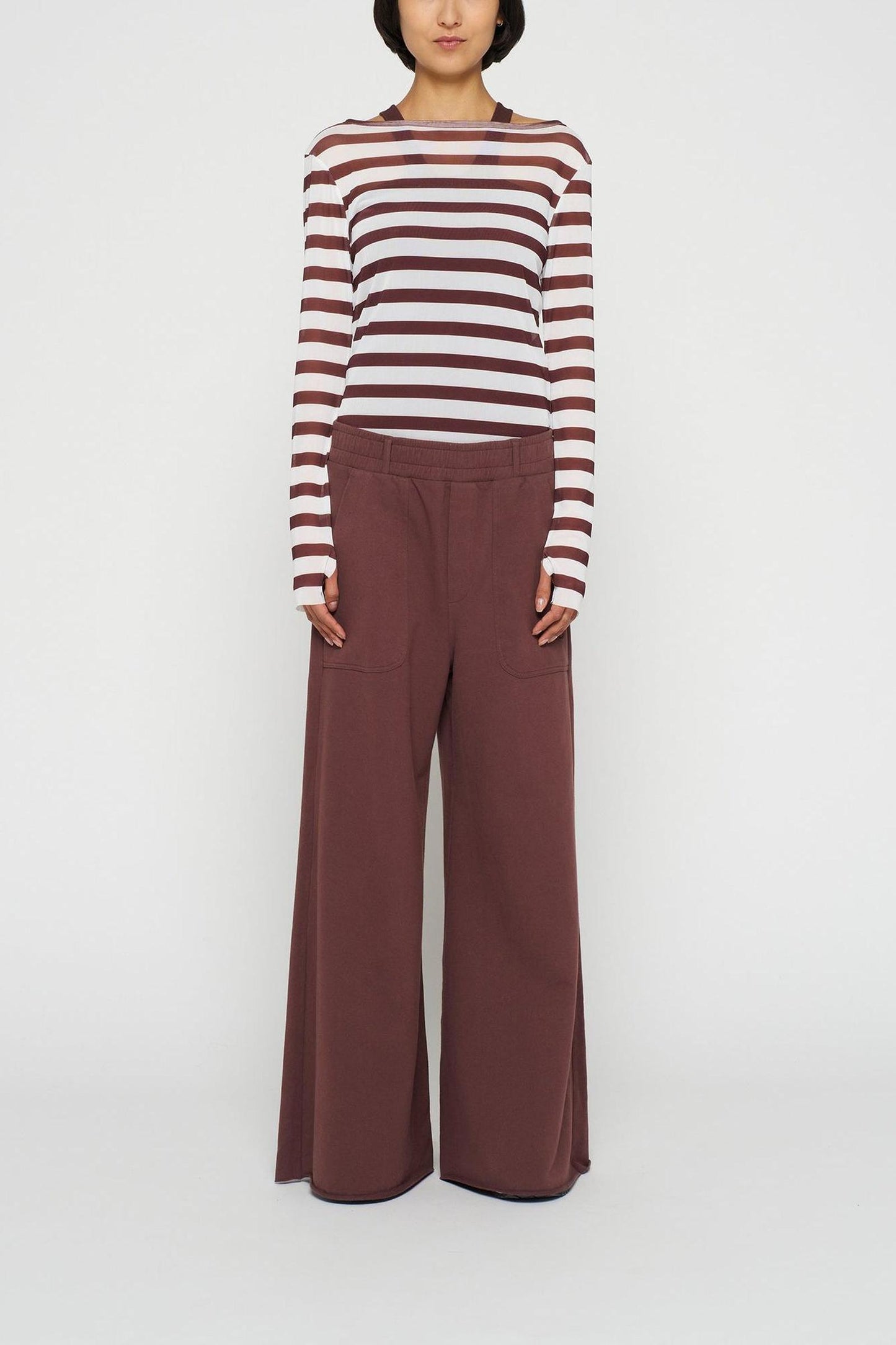 WIDE LEG PANTS FLEECE