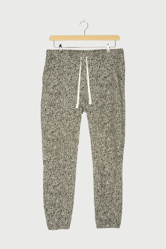 CROPPED JOGGER HERRINGBONE