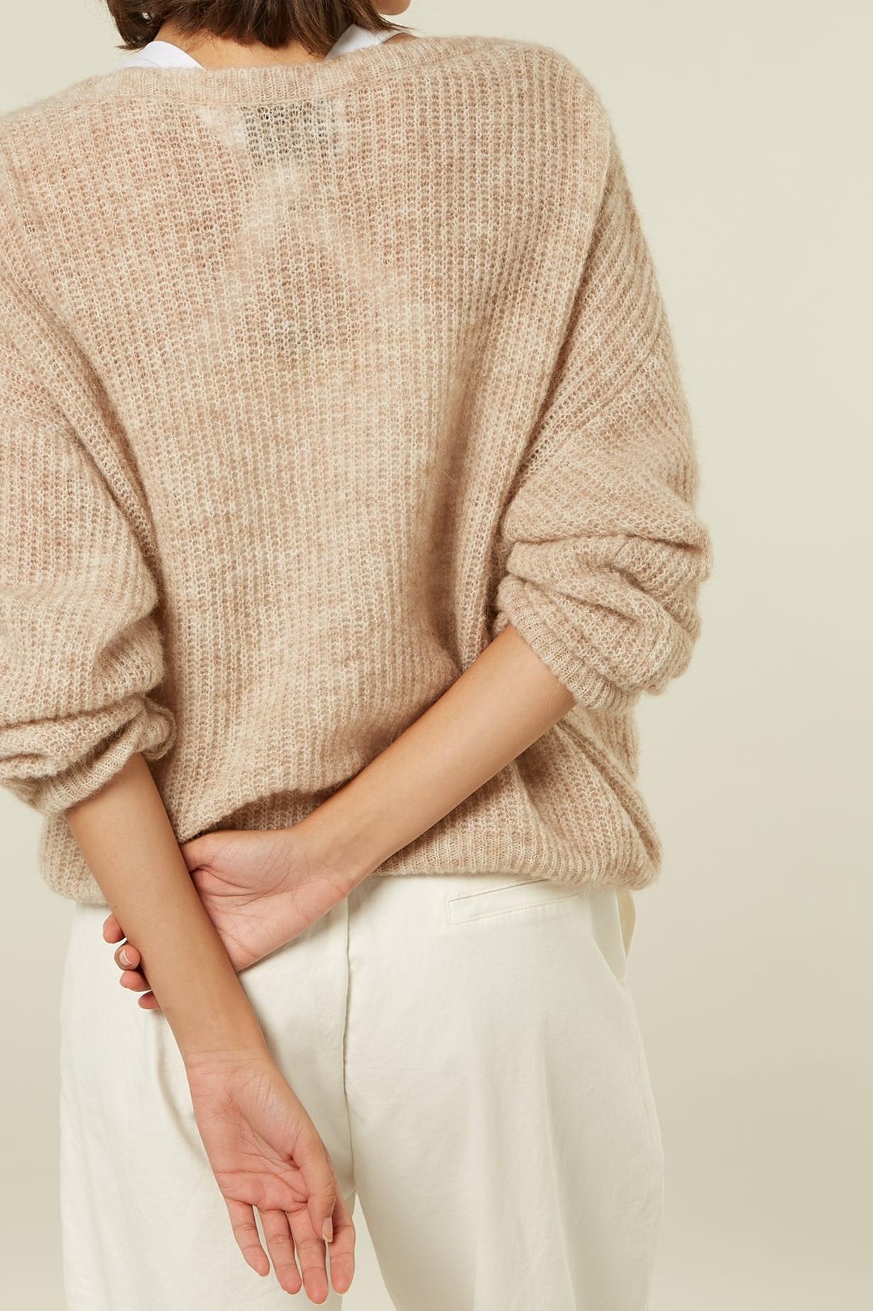 WRAP KNIT SWEATER